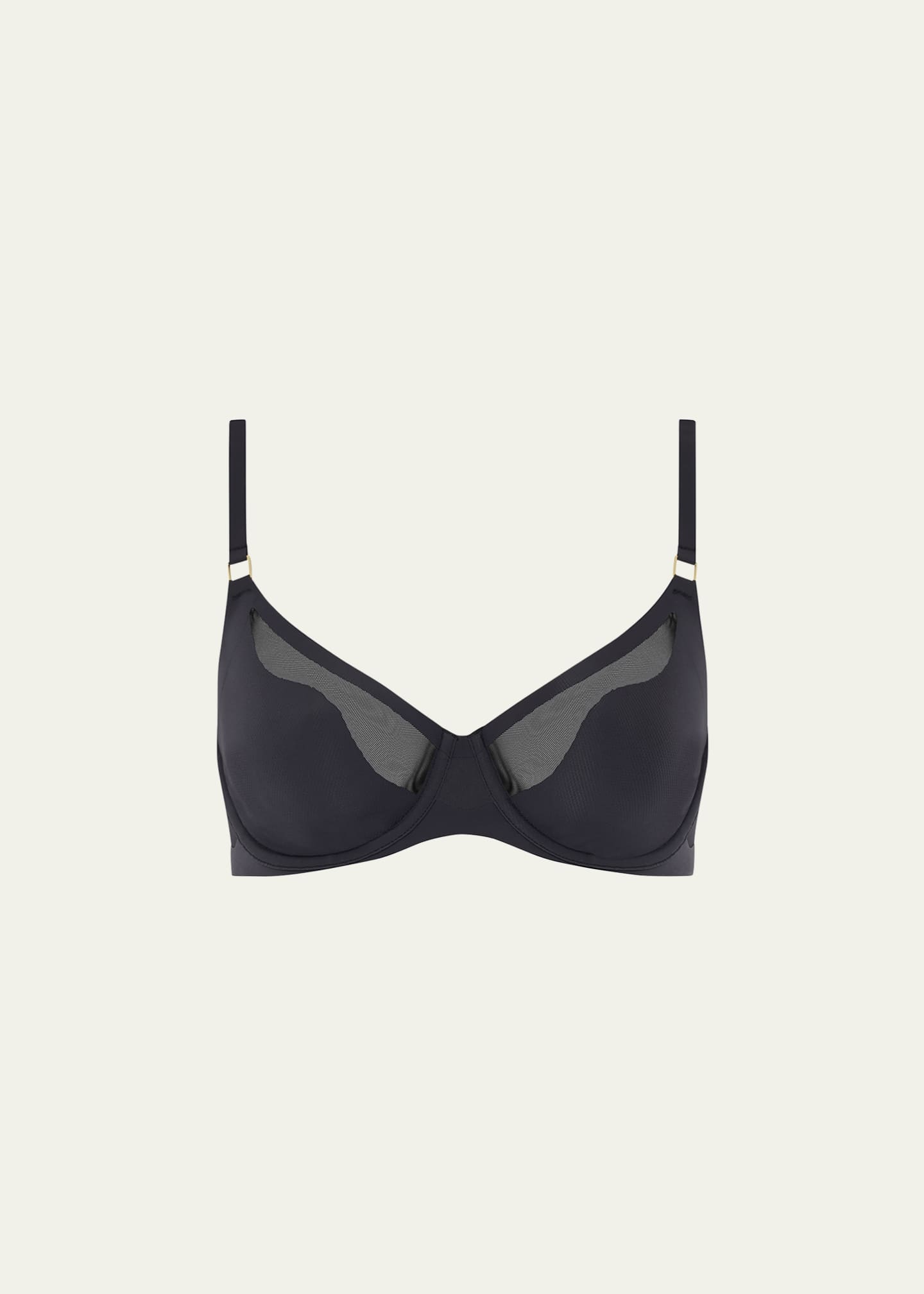 Reggiseno Con Ferretto Chantelle Pure Light - Coppe Lisce Invisibili, Leggero E Traspirante, Colore Nero, Taglie Donna