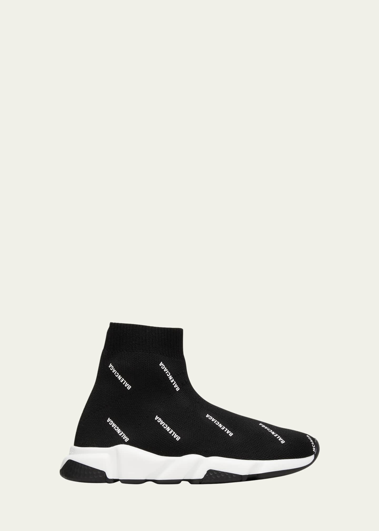 Kelly Star Knit Sock Sneaker - Black 3 Big Kid