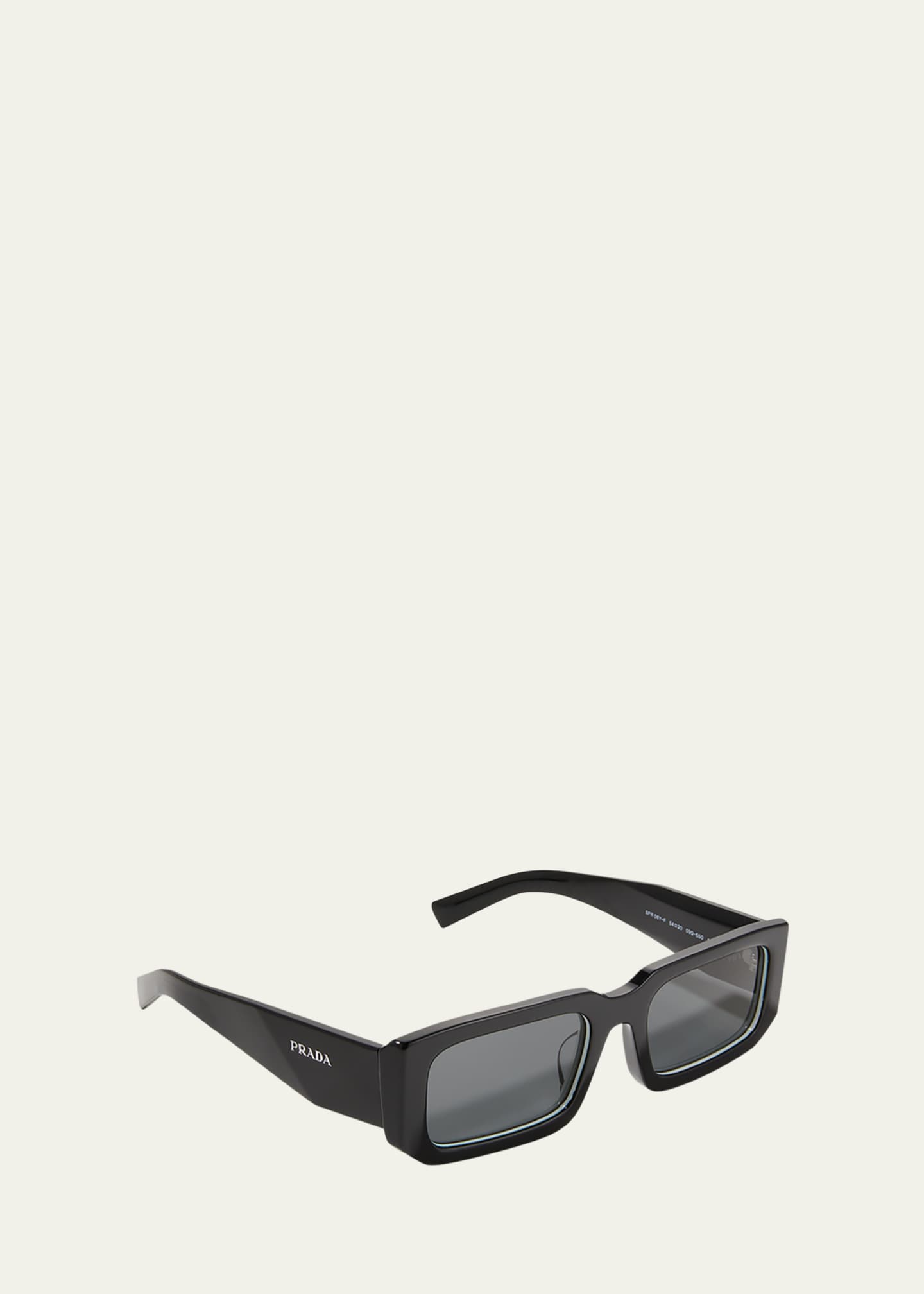 Prada Multicolor Rectangle Acetate Sunglasses - Bergdorf Goodman