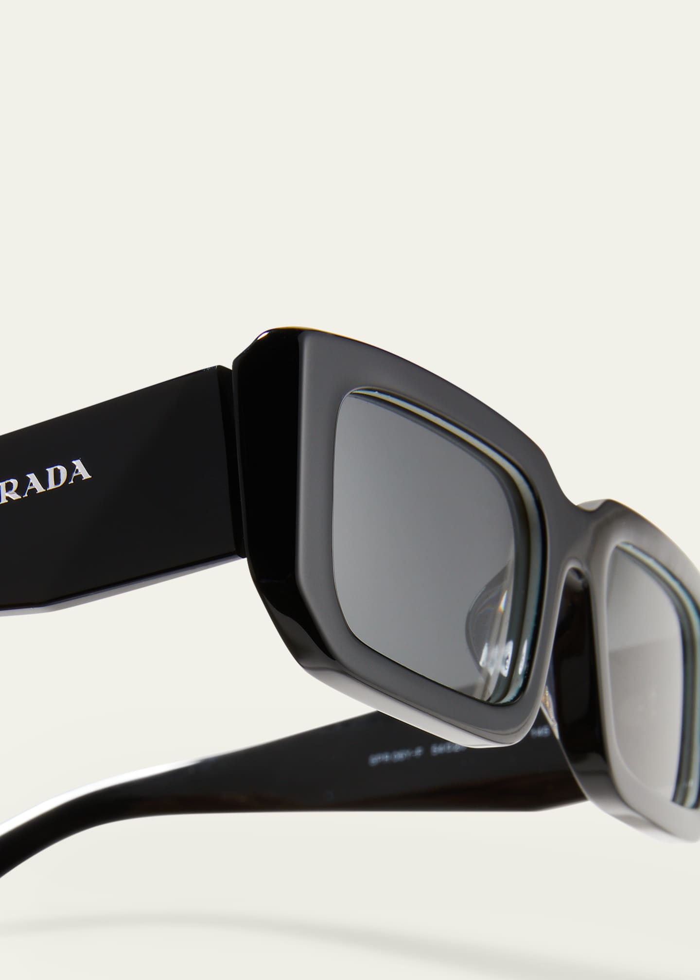 Prada Multicolor Rectangle Acetate Sunglasses - Bergdorf Goodman