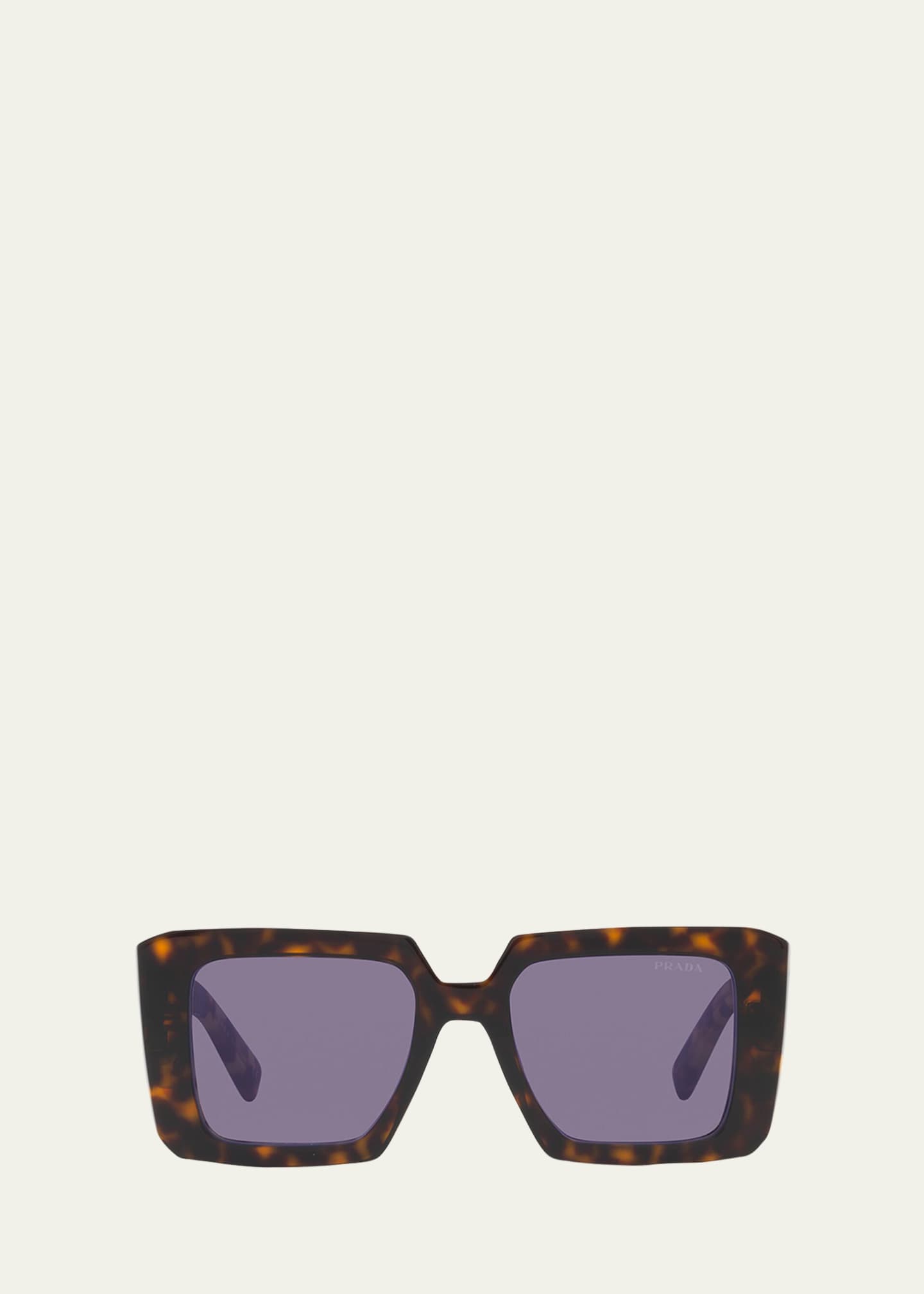 Prada Square Acetate Sunglasses Bergdorf Goodman
