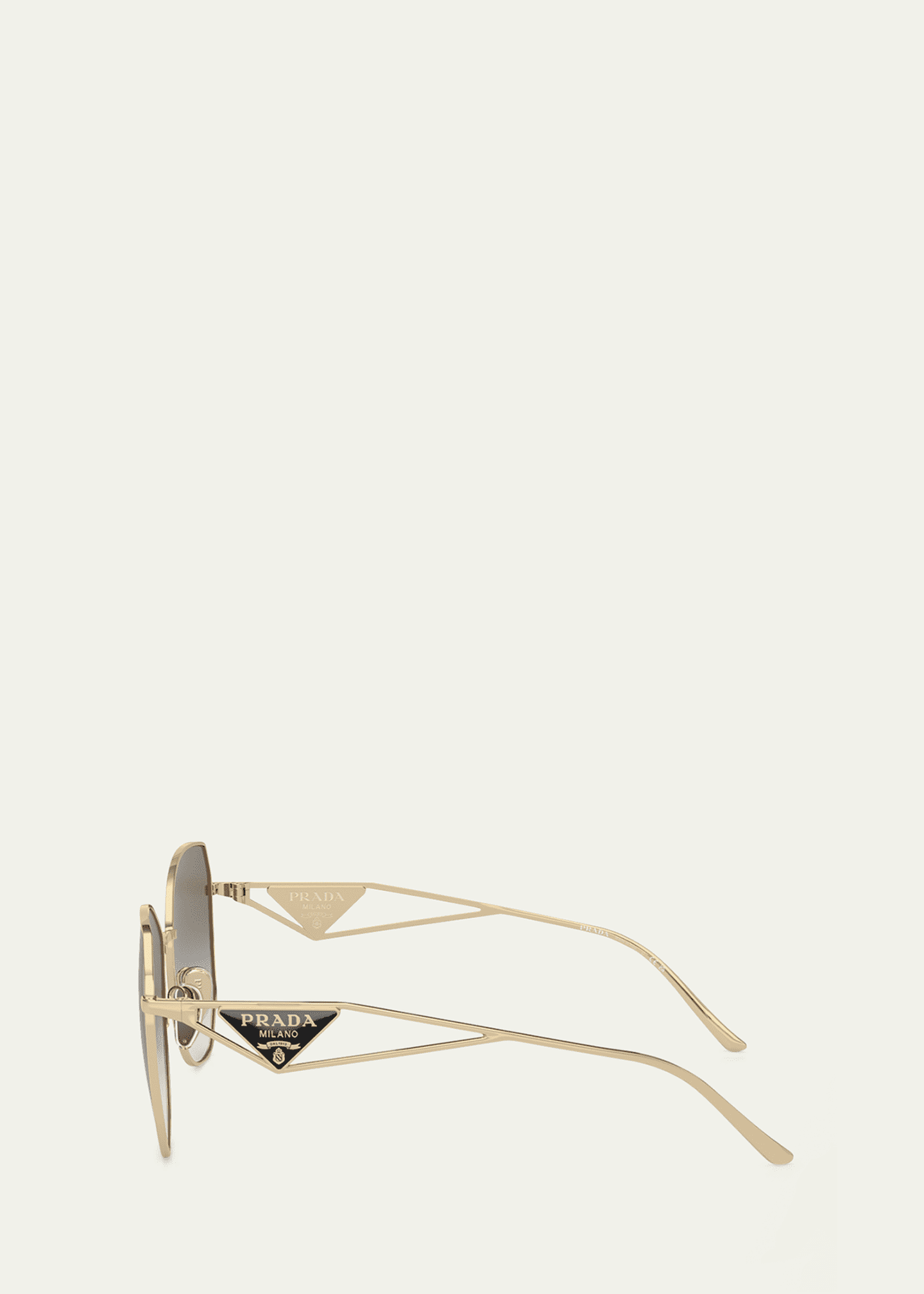 Prada shield sunglasses online with triangle logo