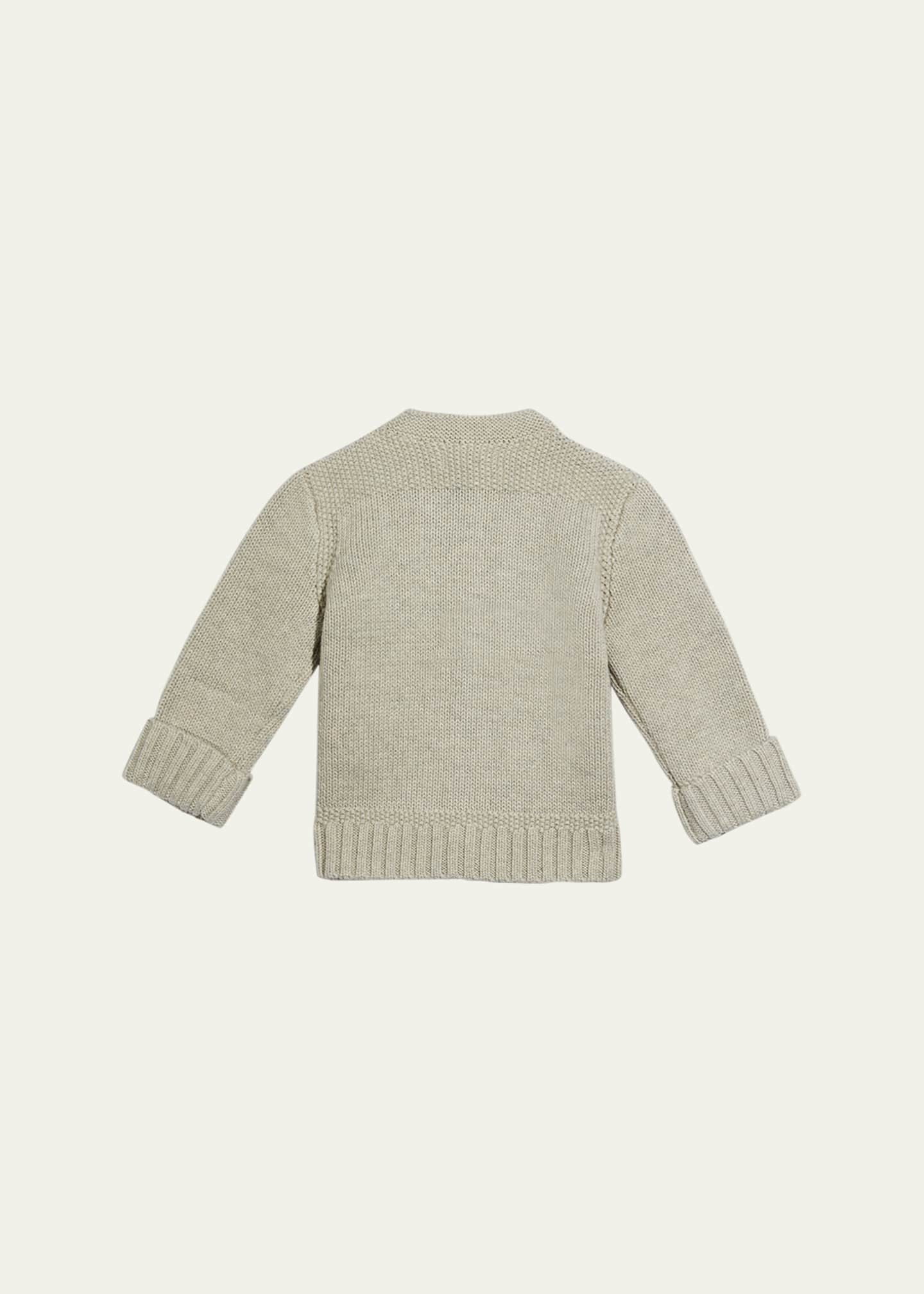 Ralph Lauren Childrenswear Boy's Cotton Cardigan, Size 3M-24M Image 2 of 3