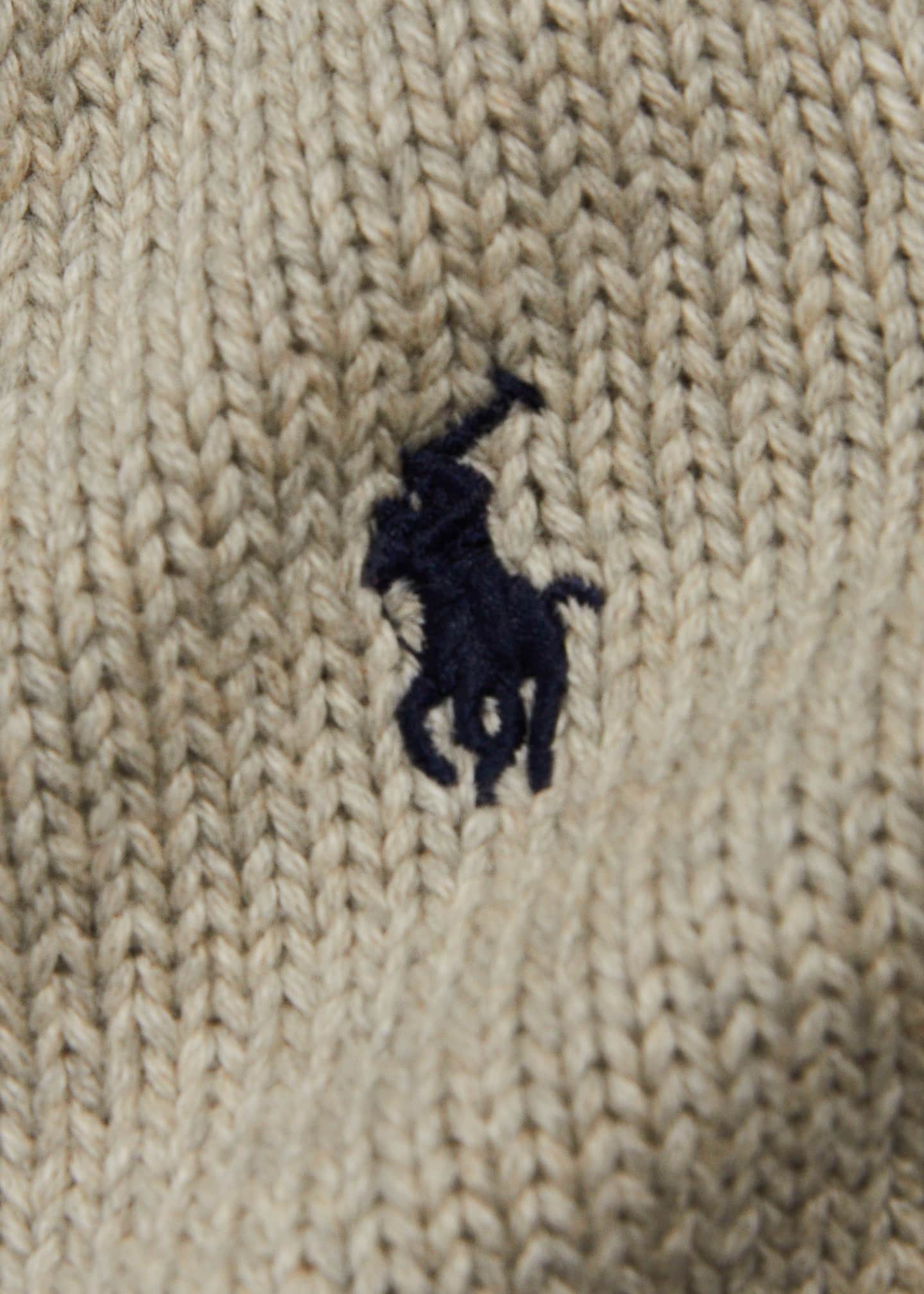 Ralph Lauren Childrenswear Boy's Cotton Cardigan, Size 3M-24M Image 3 of 3