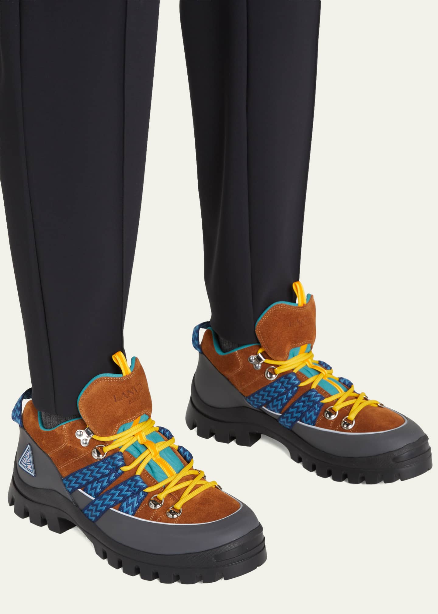 Derivation tråd Sanselig Lanvin Men's Suede-Leather Hiking Boots - Bergdorf Goodman