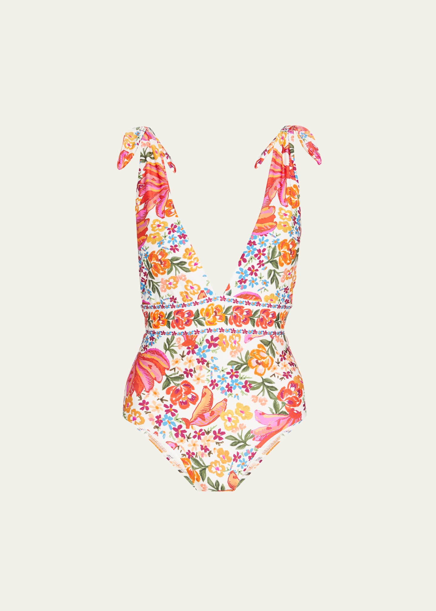 Farm Rio Spring Bananas One Piece Swimsuit Bergdorf Goodman