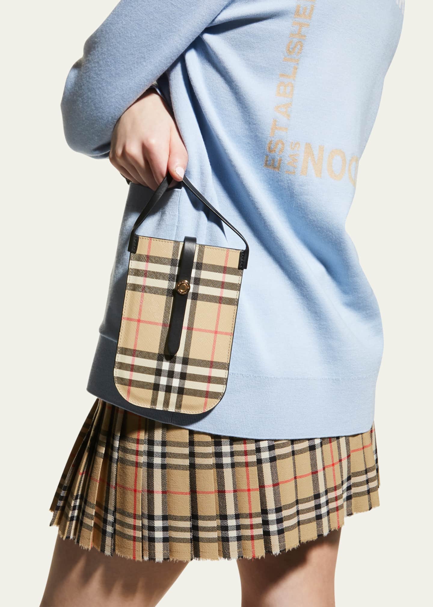 Burberry Anne Vintage Check Phone Crossbody Bag Bergdorf Goodman