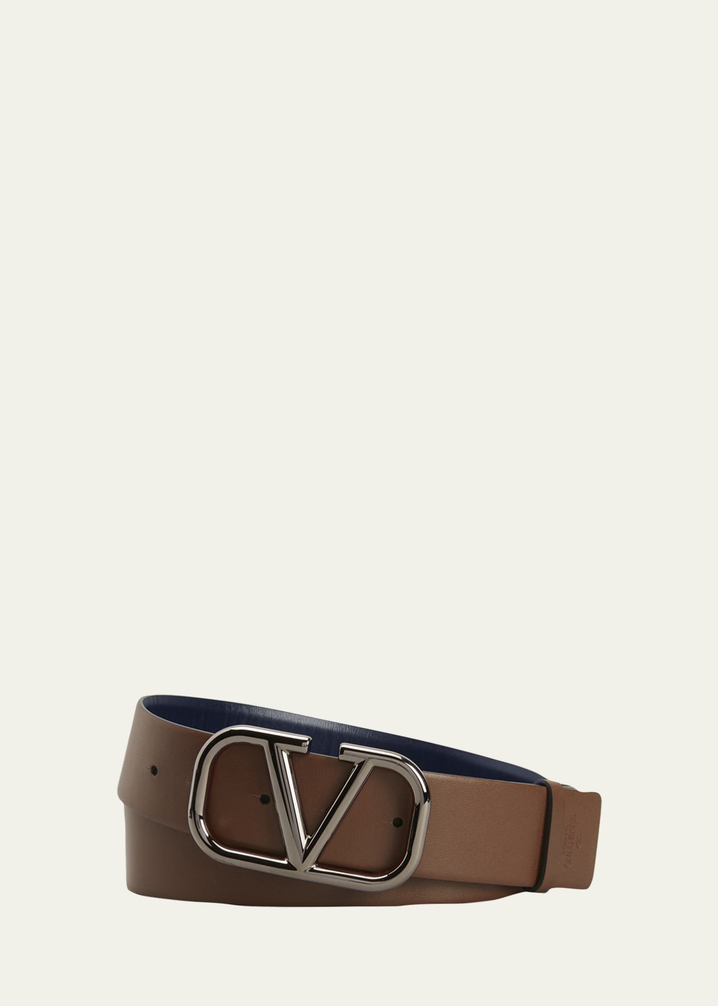 VALENTINO GARAVANI Valentino Garavani VLOGO reversible leather belt in 2023