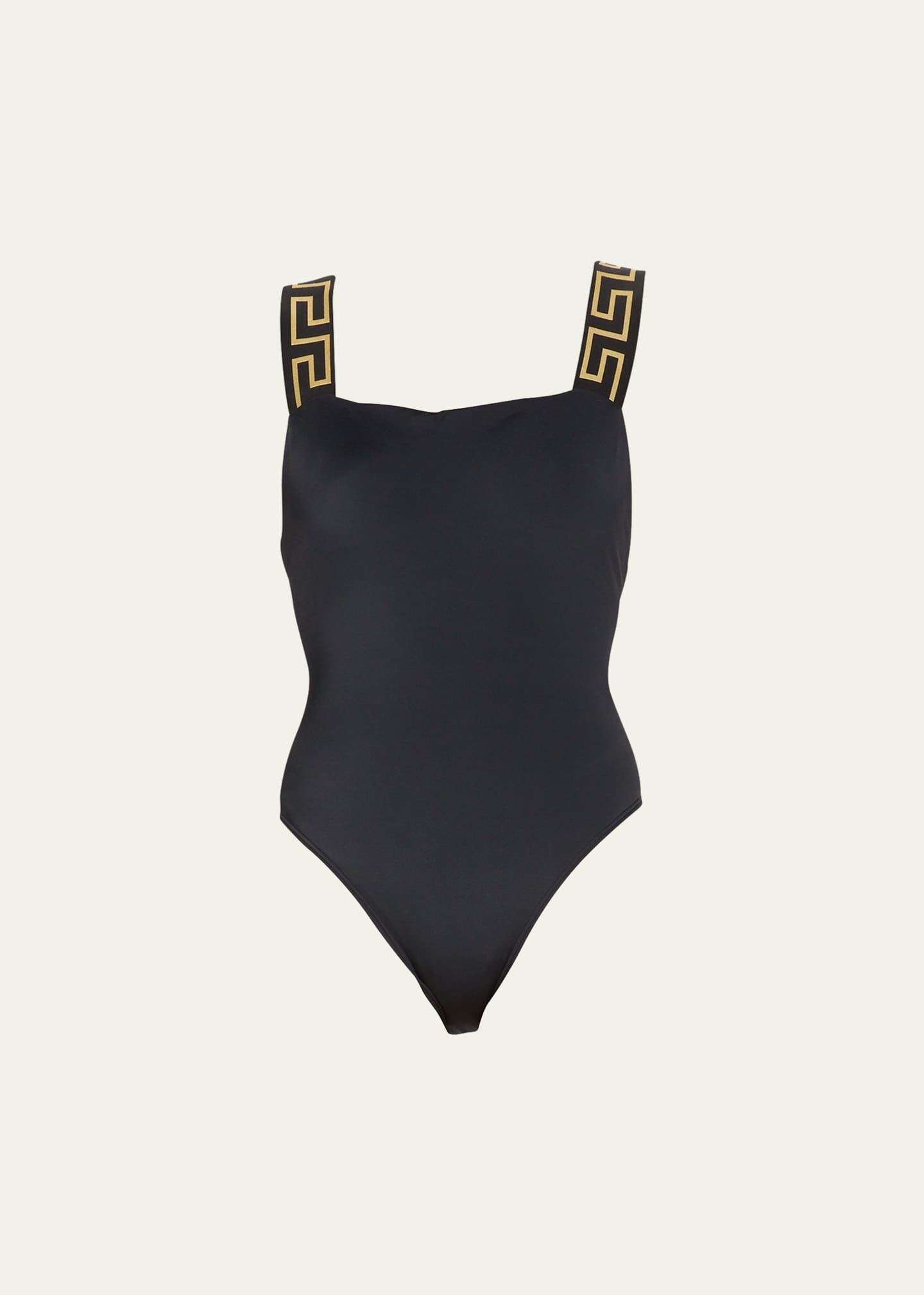 Versace black swimsuit cheap