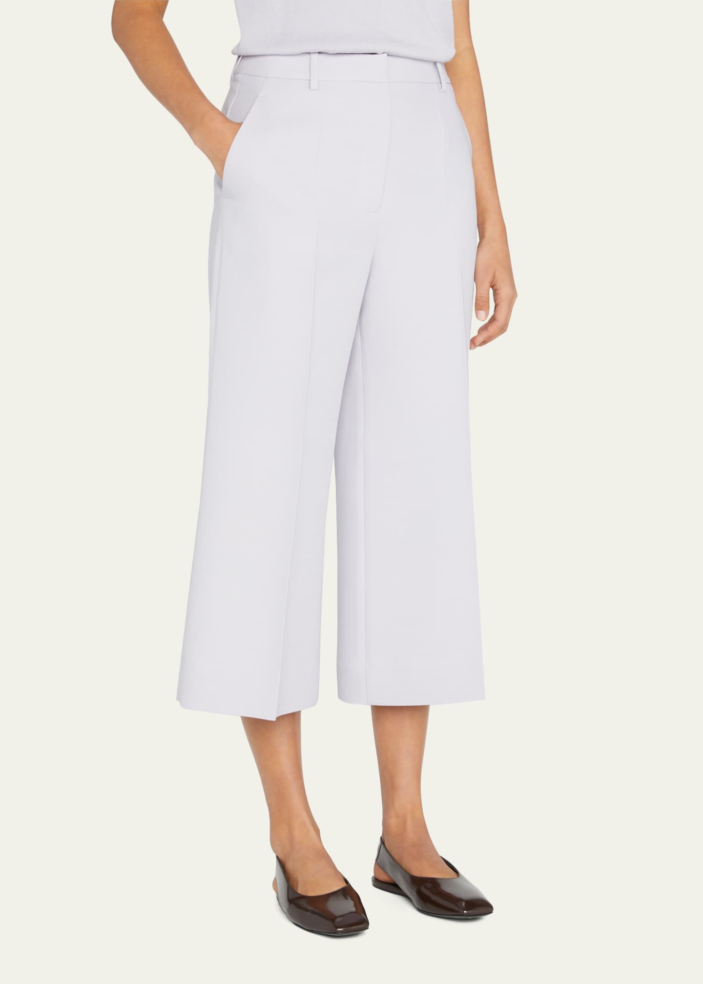 Lafayette New York Wide Leg Cropped Pants Bergdorf Goodman