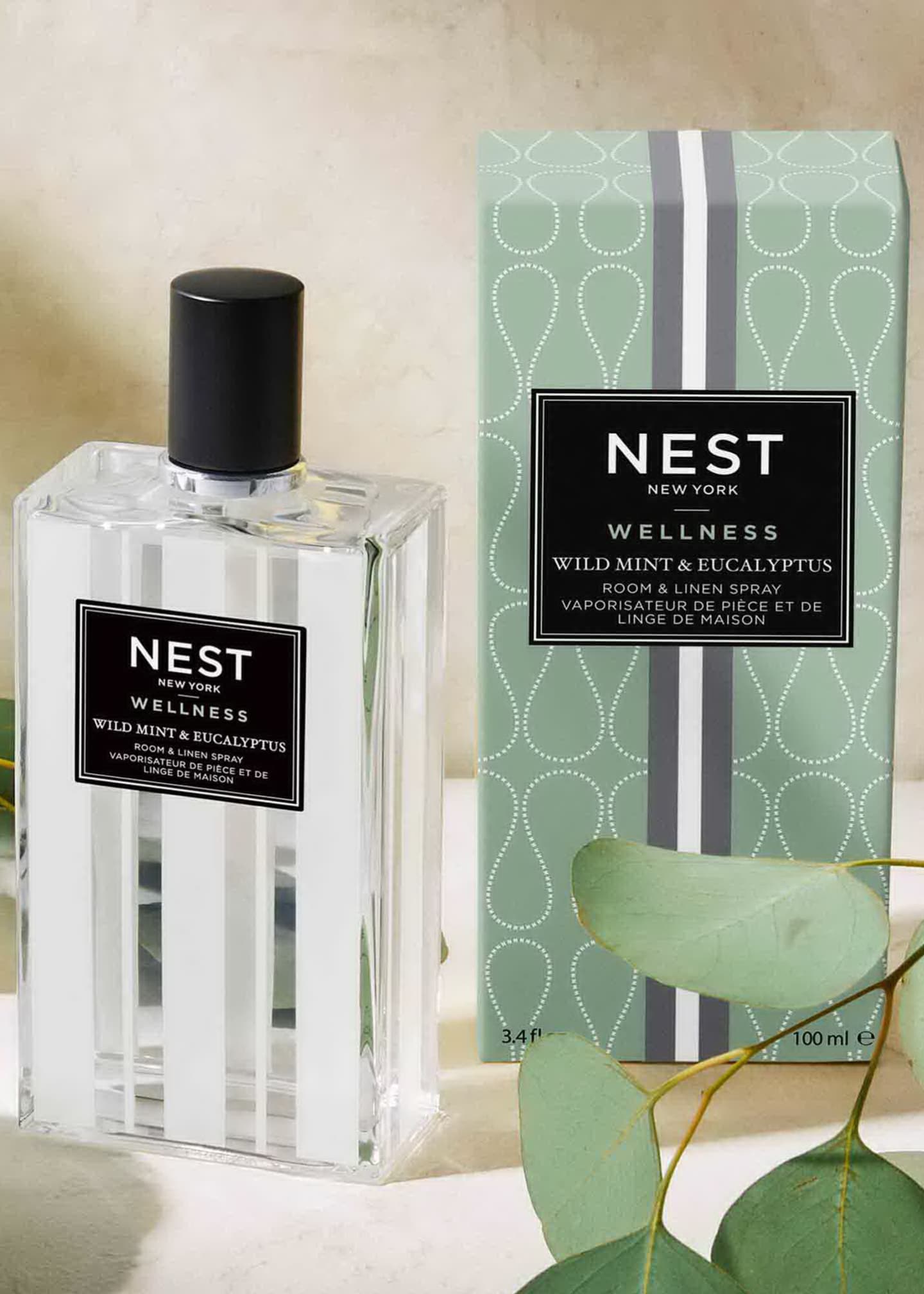 NEST New York 3.4 oz. Wild Mint & Eucalyptus Room & Linen Spray