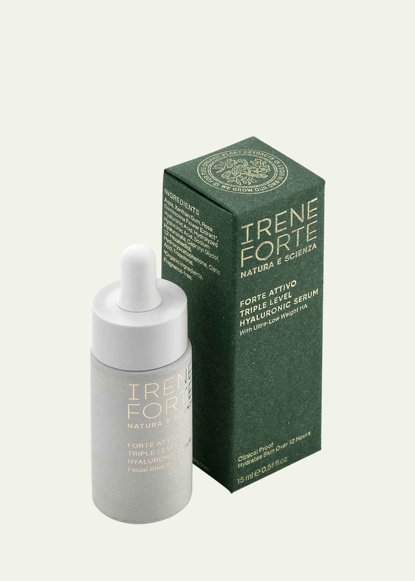 Irene Forte Skincare Triple Level Hyaluronic Serum, 0.5 oz. Image 2 of 4