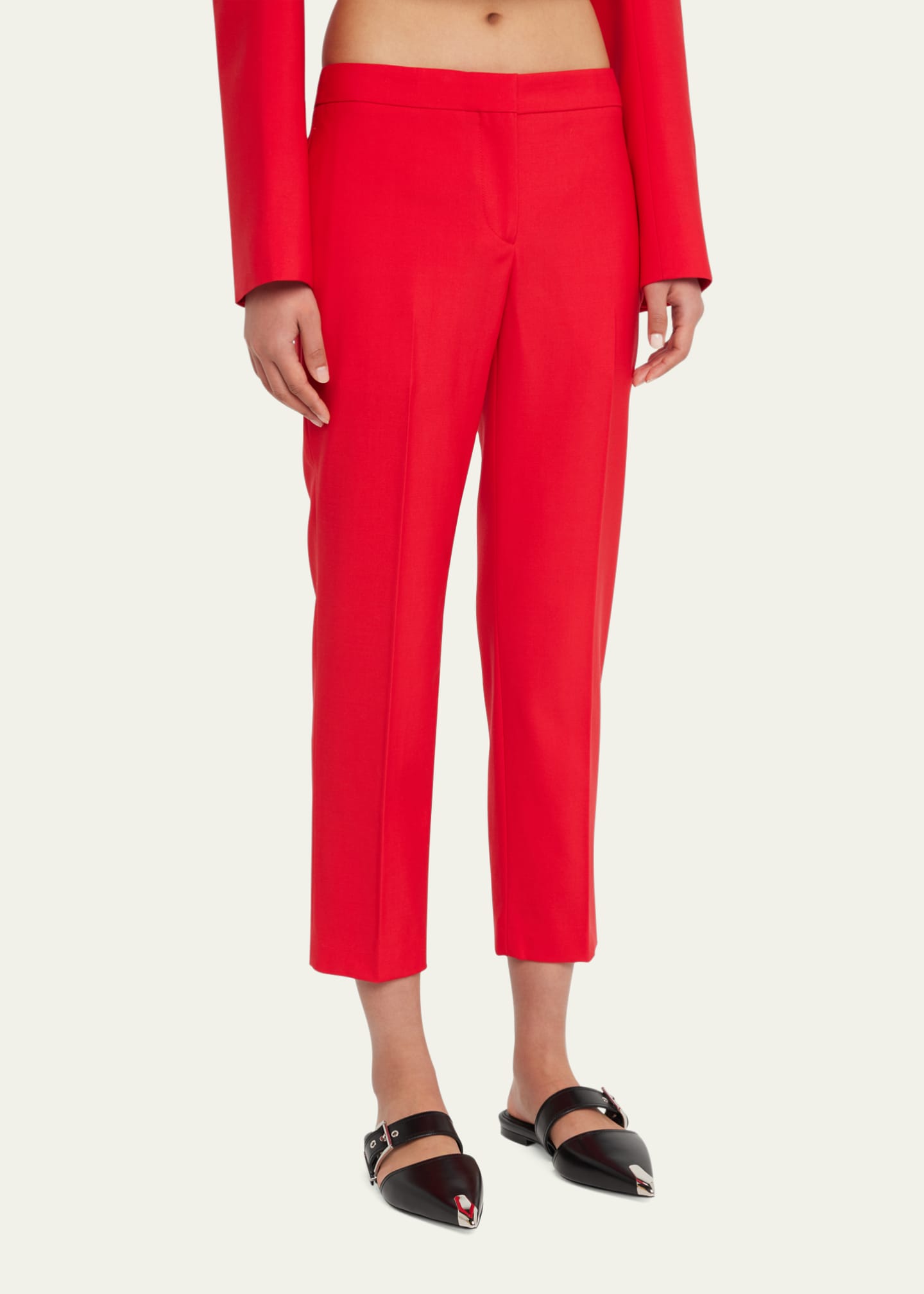 Cropped top cigarette pants