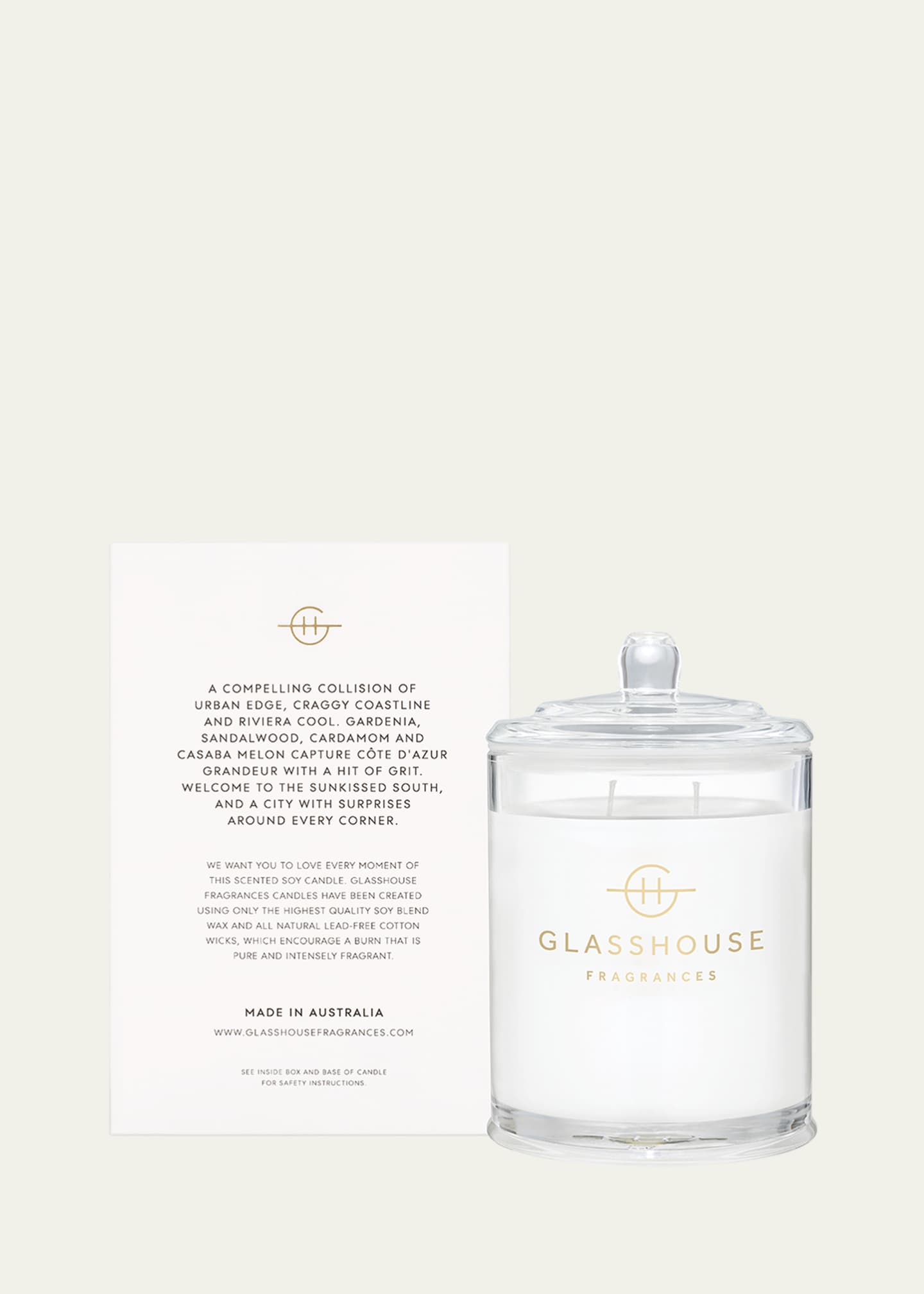 GLASSHOUSE FRAGRANCES Marseille Memoir Candle, 13.4 oz. Image 2 of 4