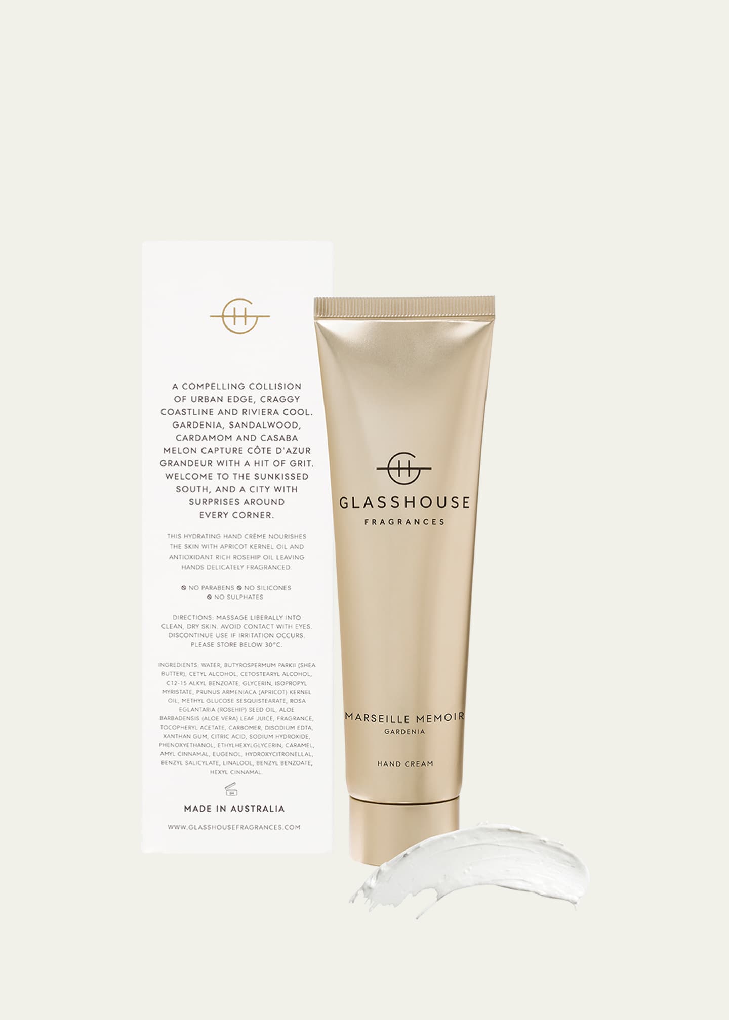 GLASSHOUSE FRAGRANCES 3.4 oz. Marseille Memoir Hand Cream Image 2 of 2