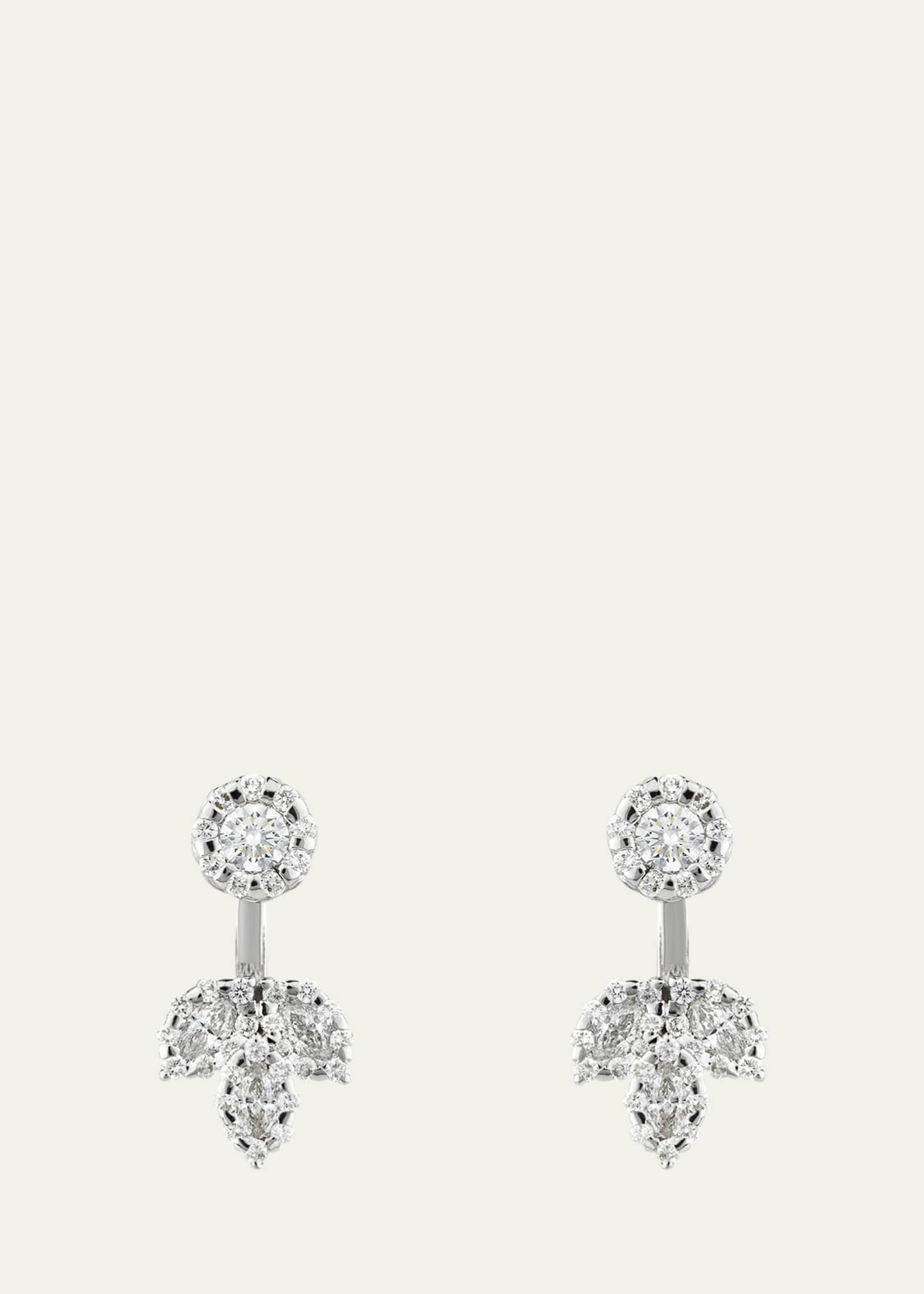 Yeprem White Gold Diamond Drop Earrings Image 1 of 2
