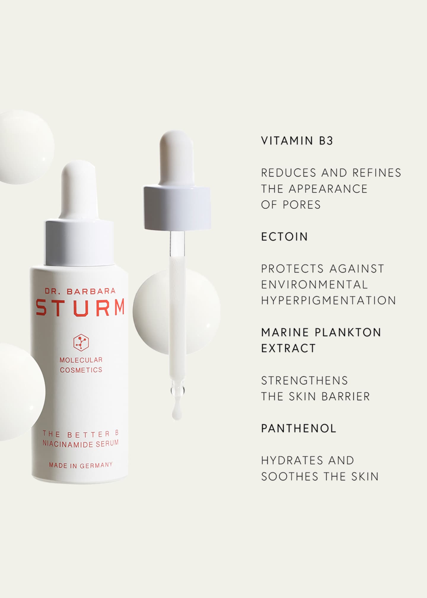 Dr. Barbara Sturm The Better B Niacinamide Serum, 1 oz. Image 5 of 5