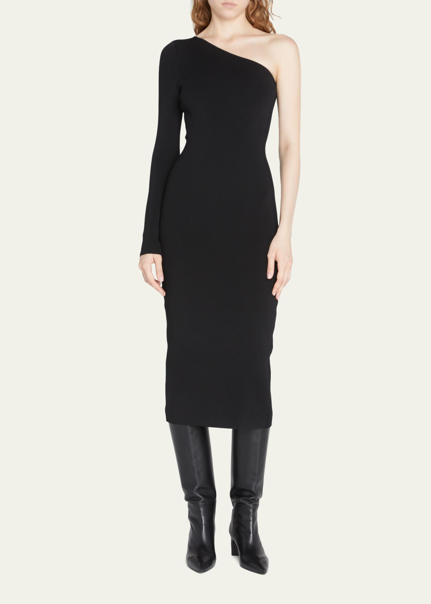 Victoria Beckham VB Body One Shoulder Midi Dress