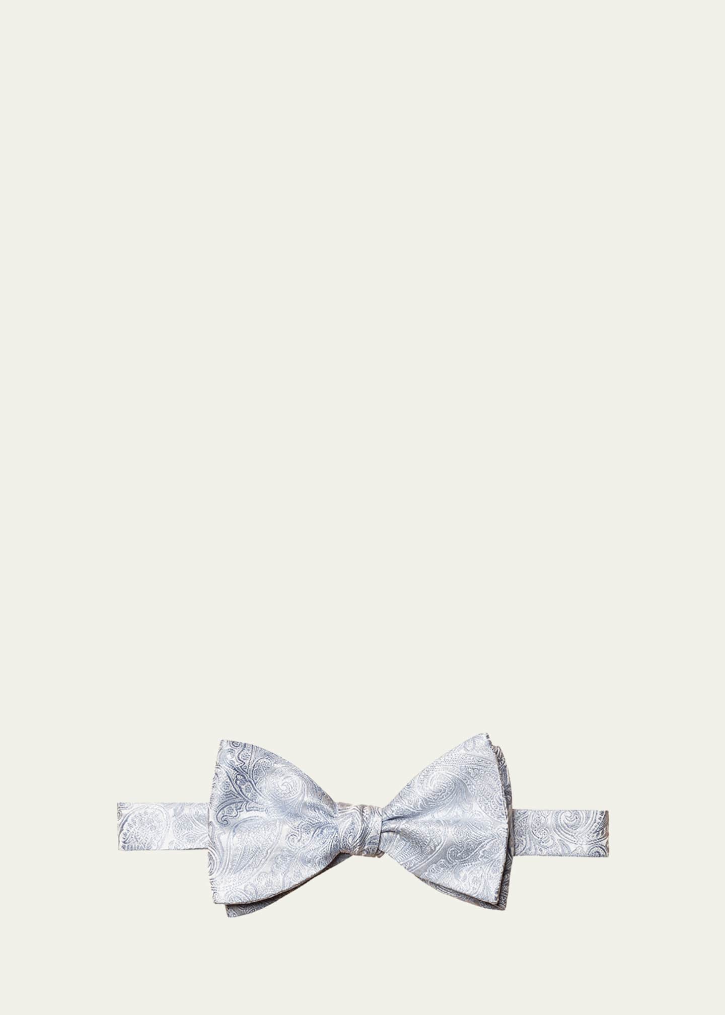 Eton Men's Paisley Silk Wedding Bow Tie Image 1 of 2
