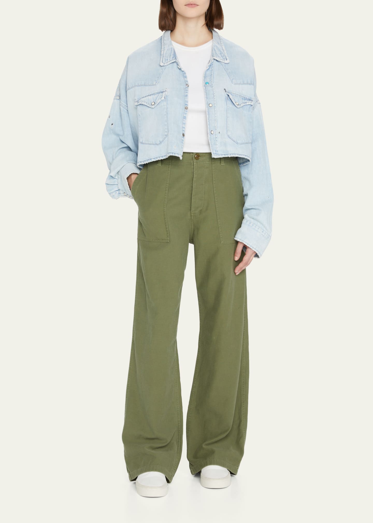 R13 Wide-Leg Utility Pant - Bergdorf Goodman