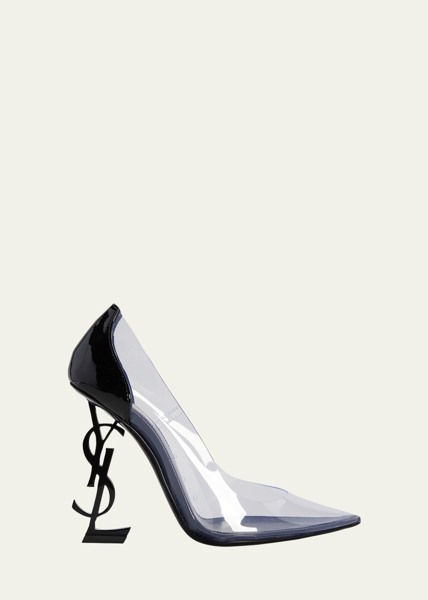 Saint Laurent Opyum 110mm YSL Clear Pumps - Bergdorf Goodman