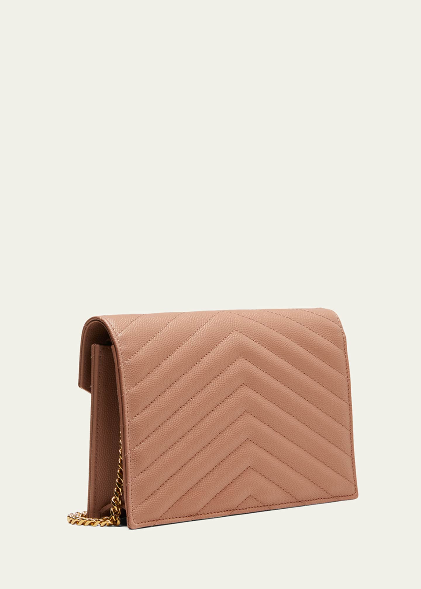 Saint Laurent Small YSL Envelope Leather Crossbody Bag - Bergdorf Goodman