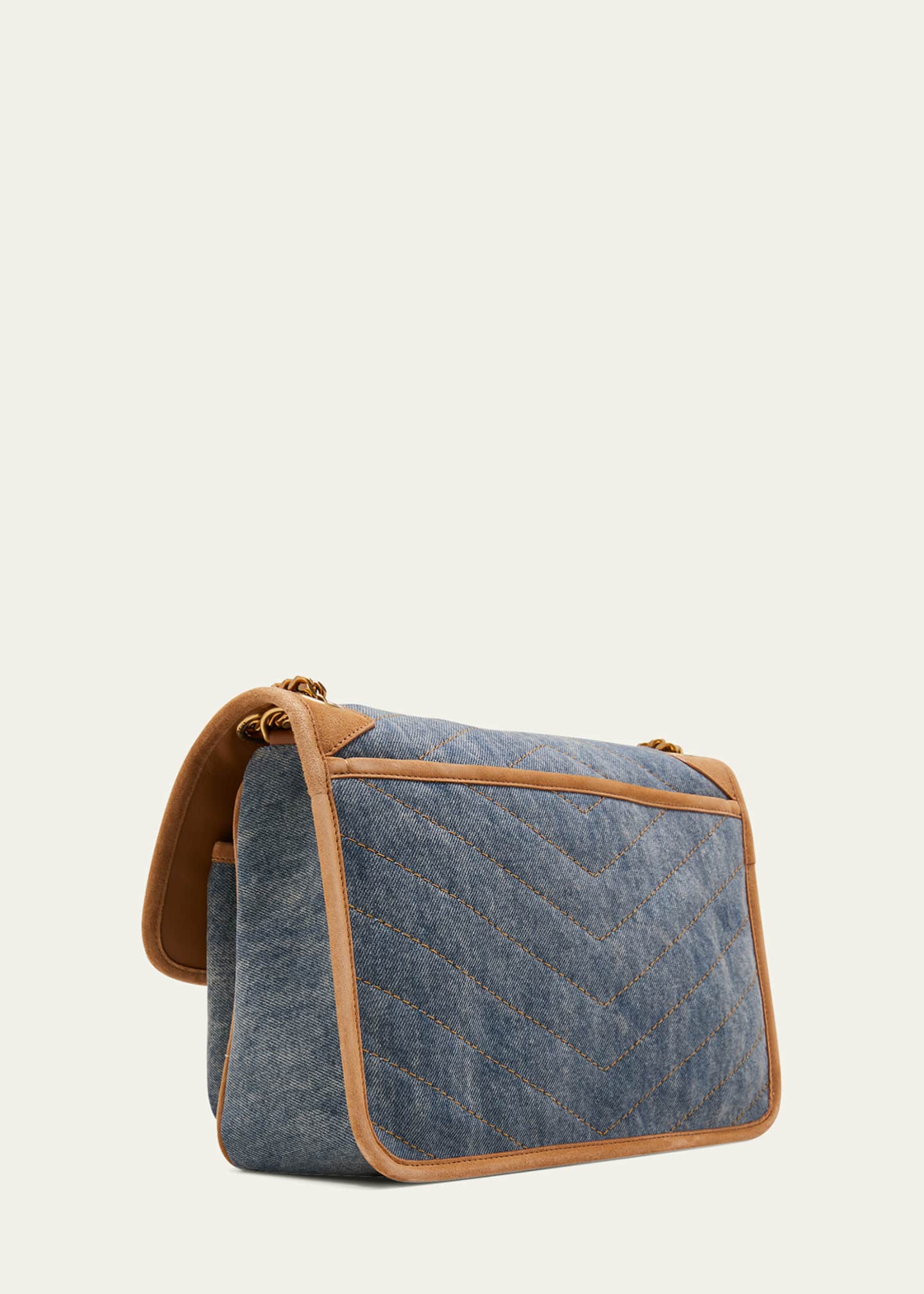 Saint Laurent Medium Niki Denim Shoulder Bag
