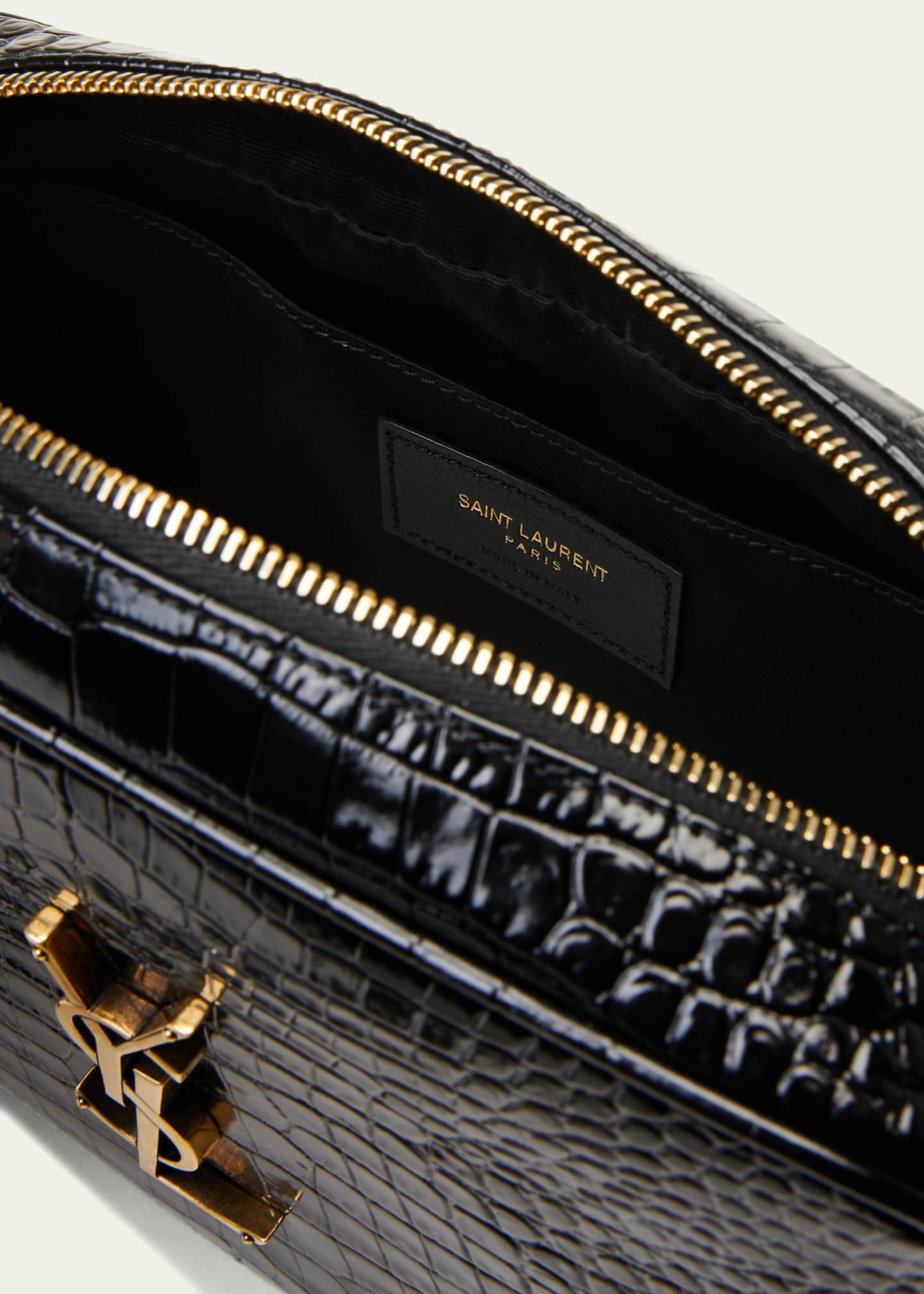 Ysl croc embossed camera bag new arrivals