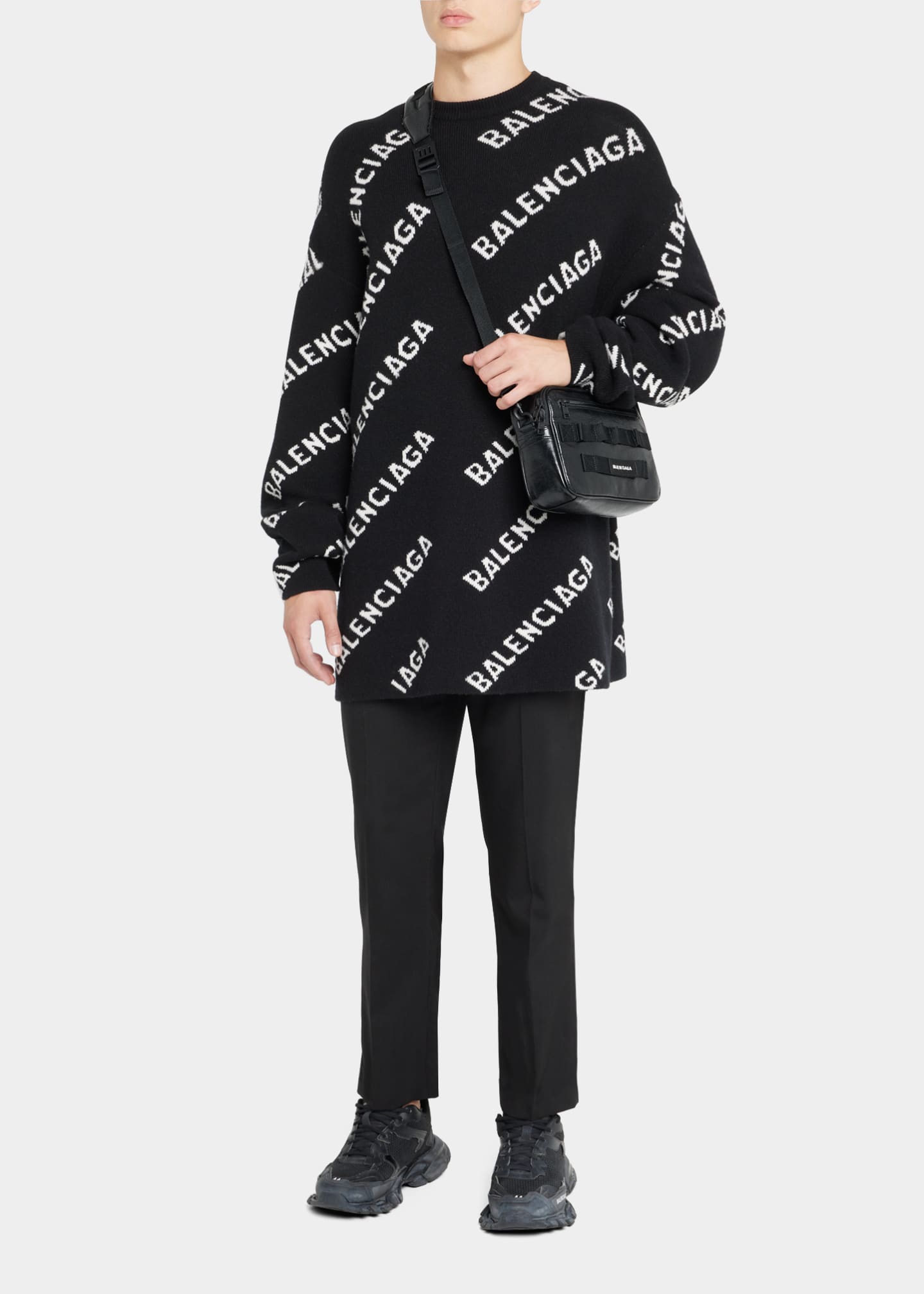 Balenciaga Men's Army Crossbody Bag Bergdorf Goodman