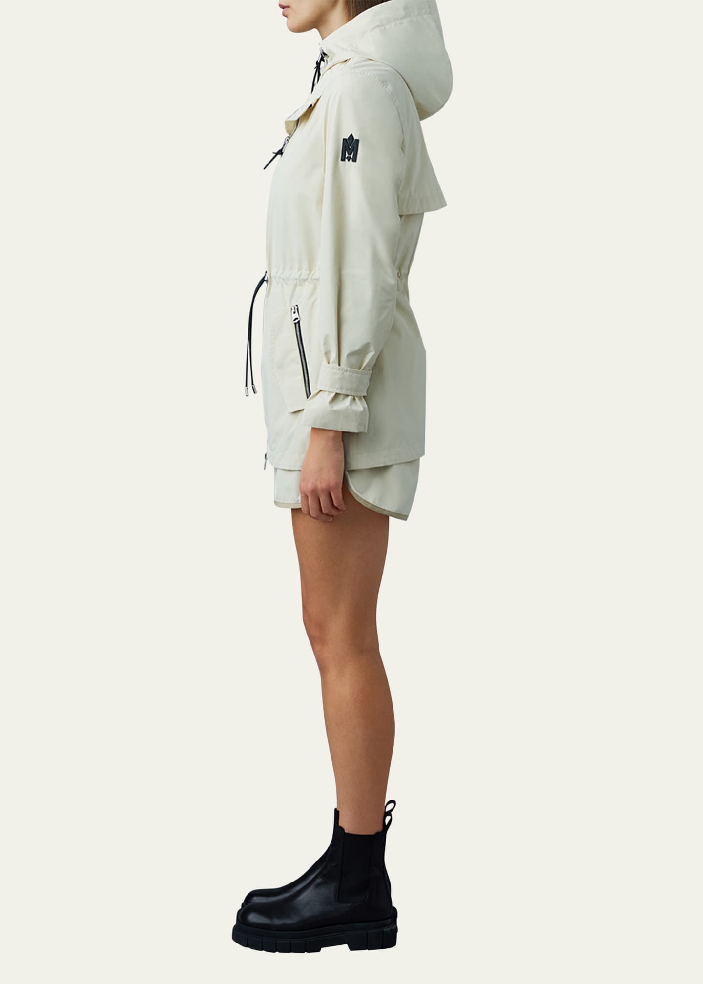 Mackage Melany Hooded Raincoat Image 4 of 5