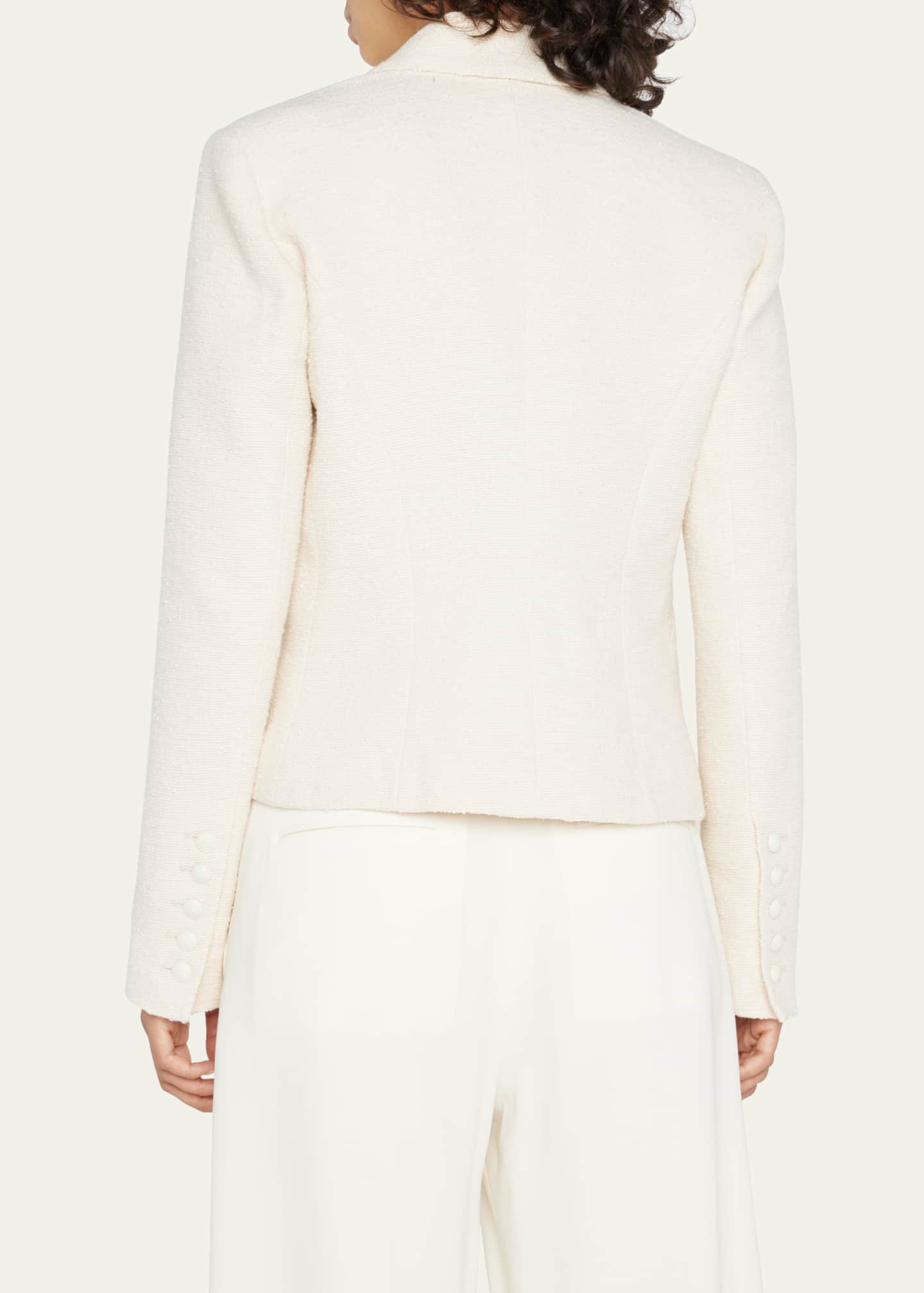L'Agence Brooke Double-Breasted Crop Blazer Image 3 of 5