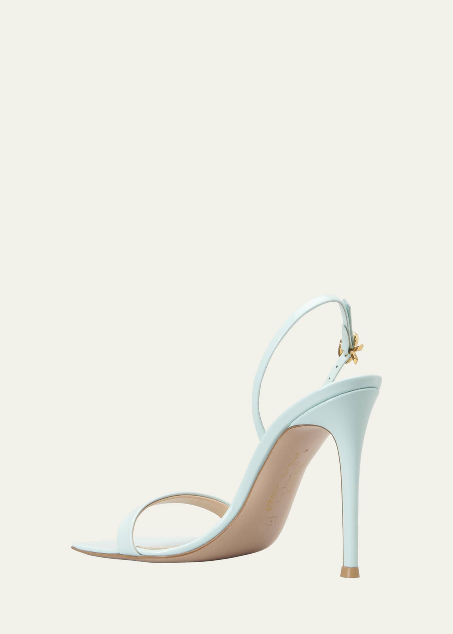 Gianvito Rossi Vernice Patent Ribbon Slingback Sandals Bergdorf Goodman