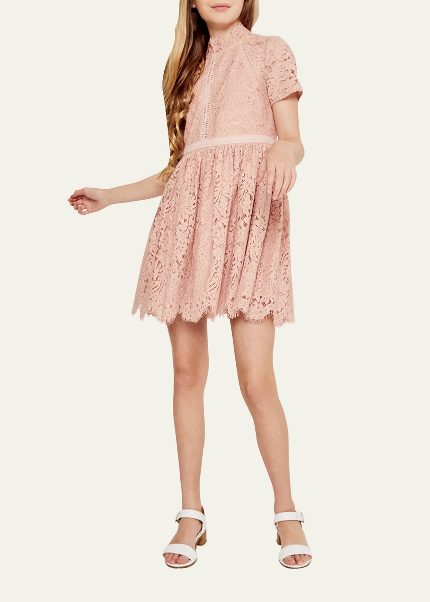 Bardot Junior Girl's Emmie Tiered Lace Dress, Size 4-16 - Bergdorf Goodman