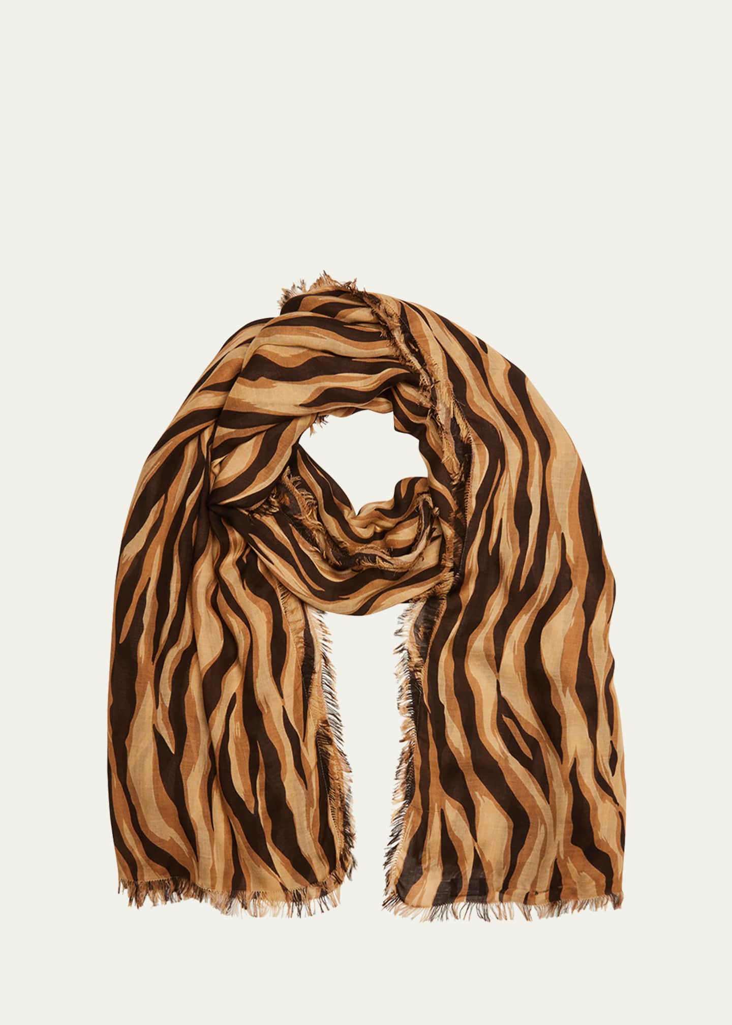 Tiger scarf top