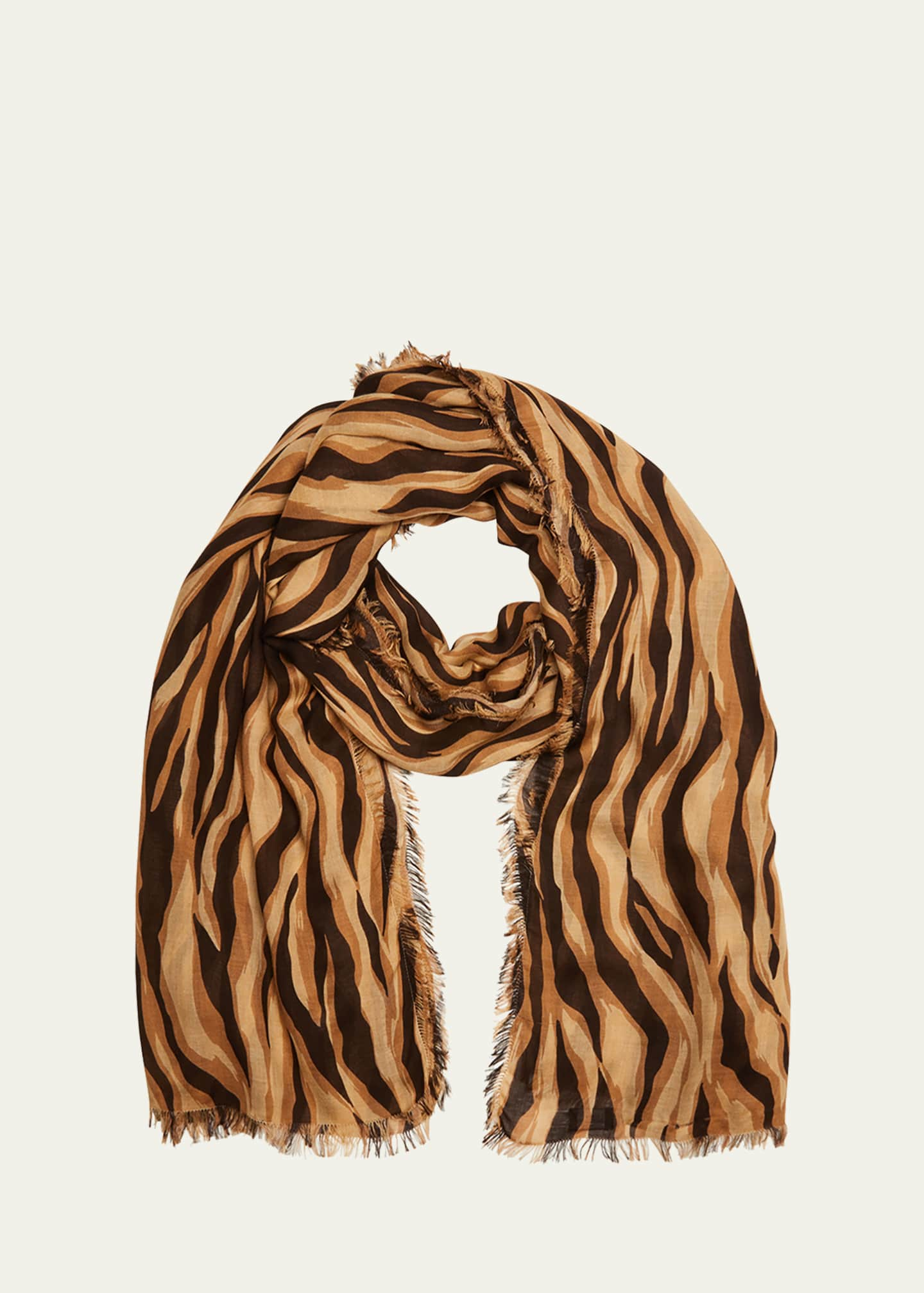 Saint Laurent Tiger Textured YSL Brooch - Bergdorf Goodman