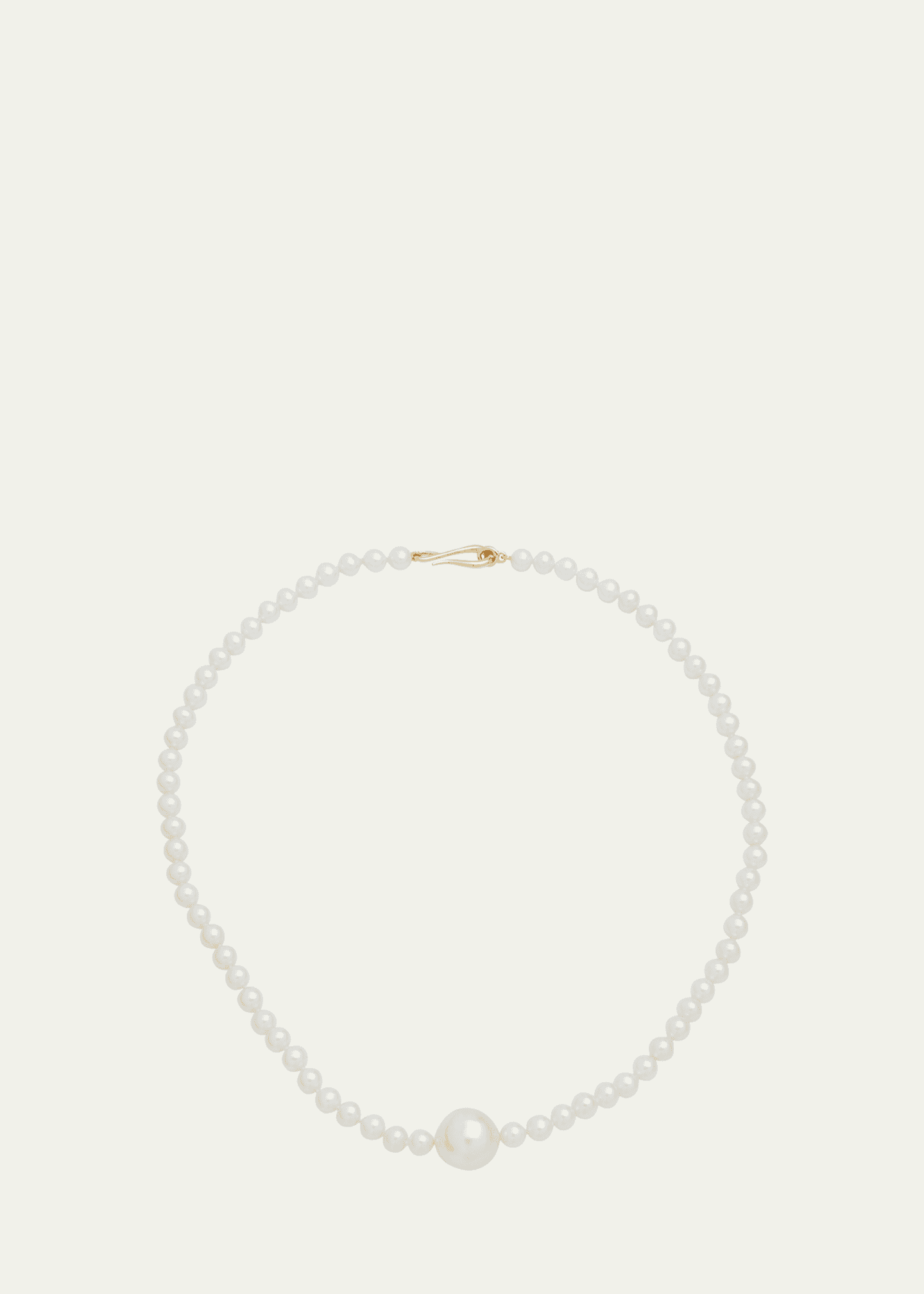 Mizuki Full Freshwater Pearl Strand Necklace with Large Center Image 1 of 4