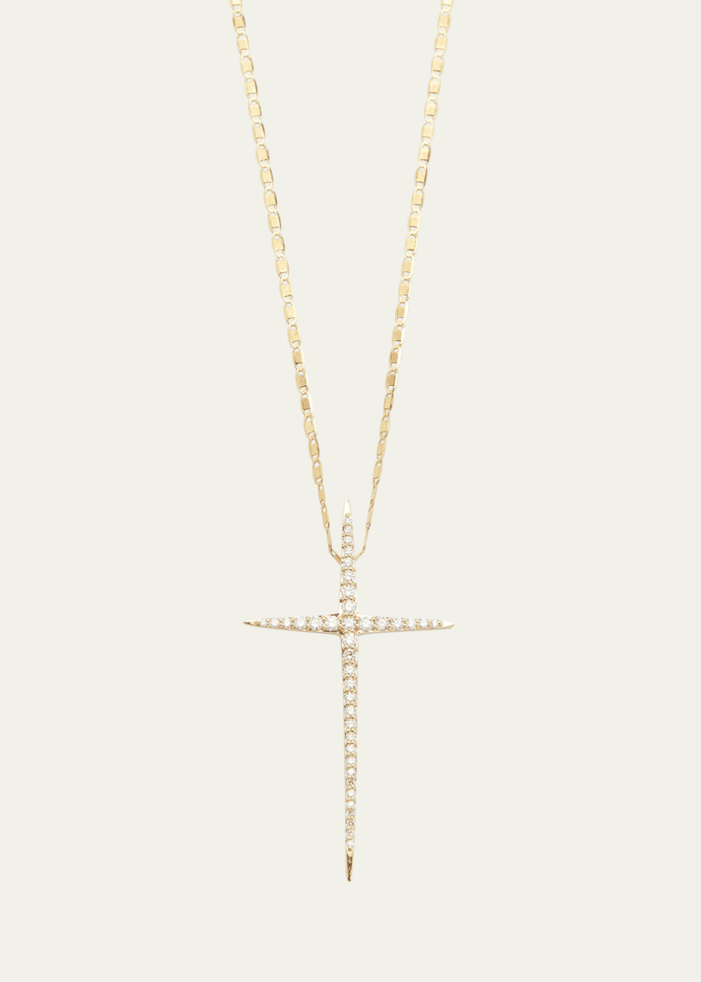 Long skinny sales cross necklace