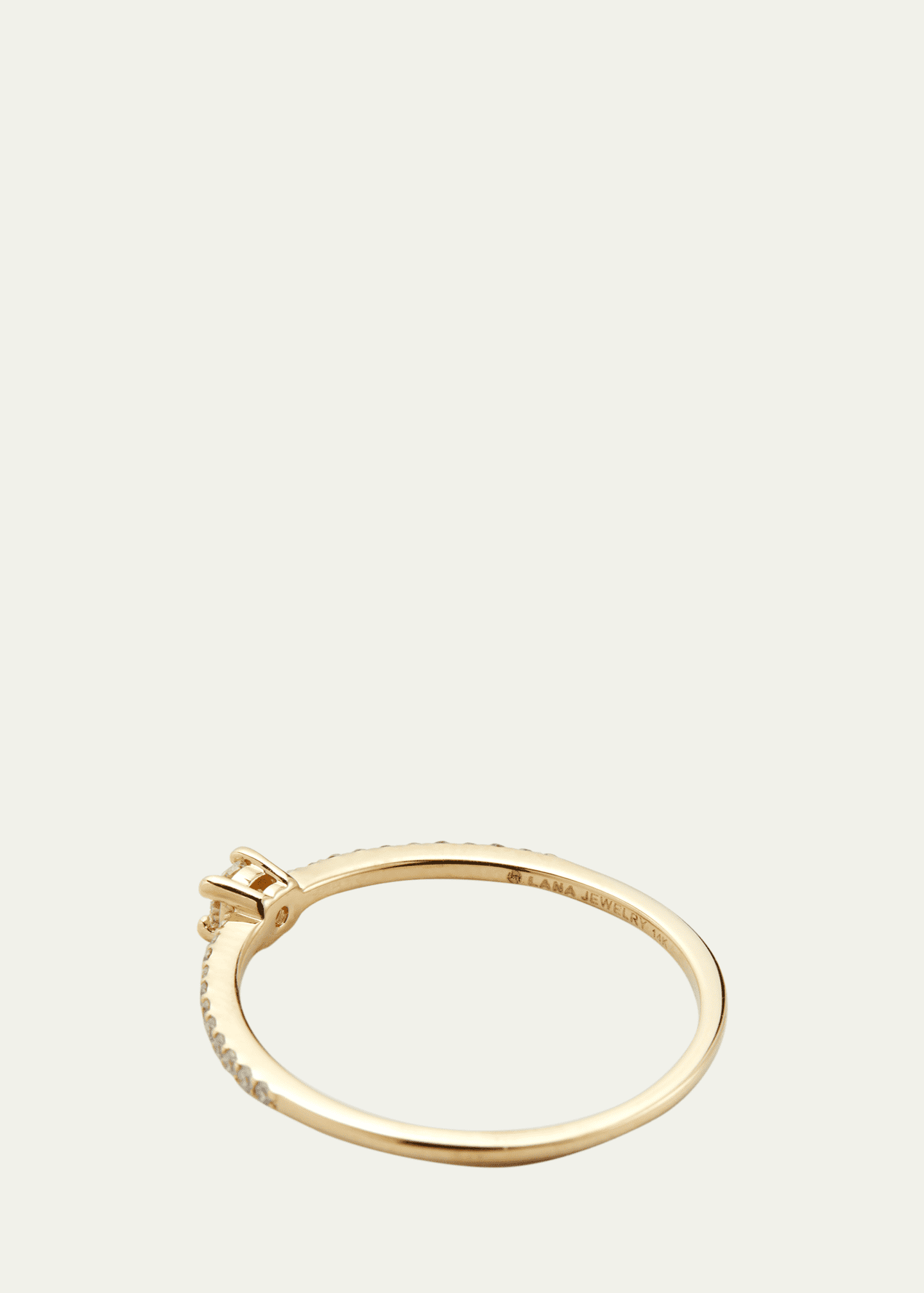 Lana Flawless Stackable Ring with Solo Diamond Image 4 of 4
