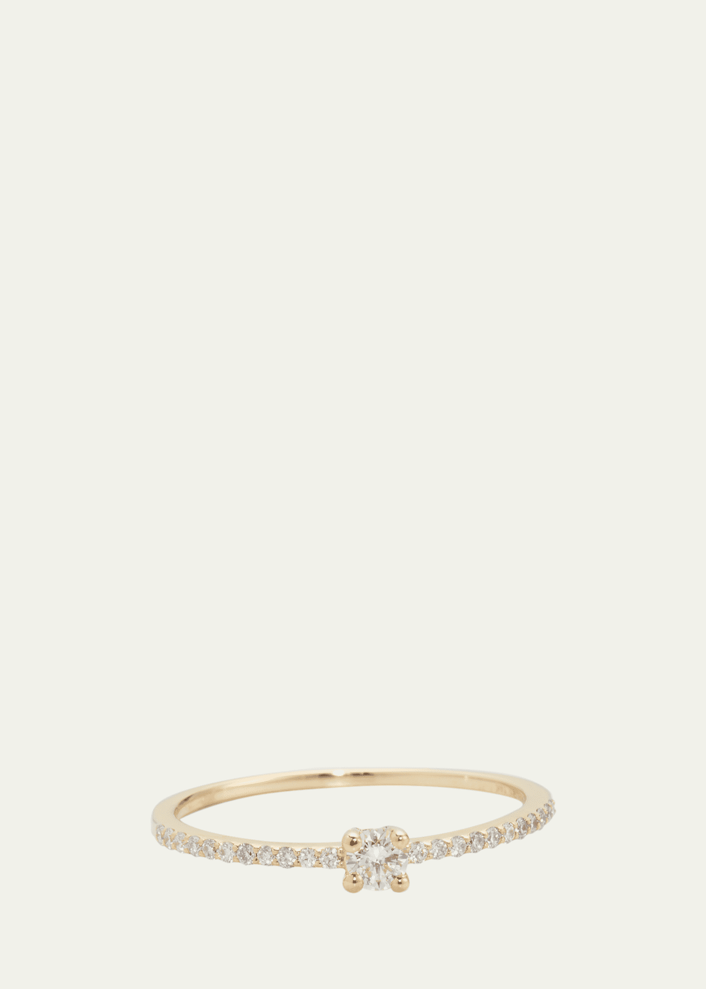 Lana Flawless Stackable Ring with Solo Diamond Image 1 of 4