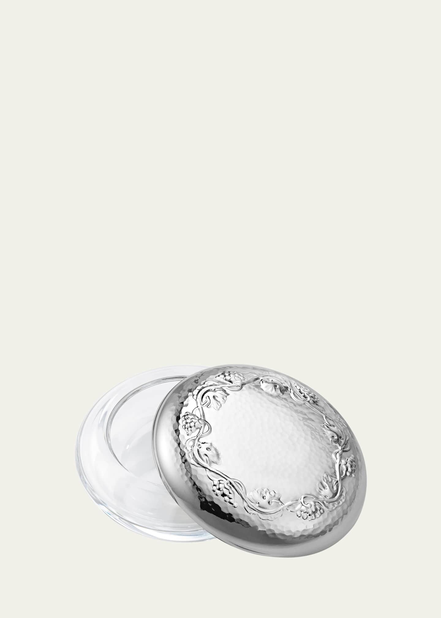 Georg Jensen Grape Small Sterling Silver & Crystal Box 394 Image 2 of 2