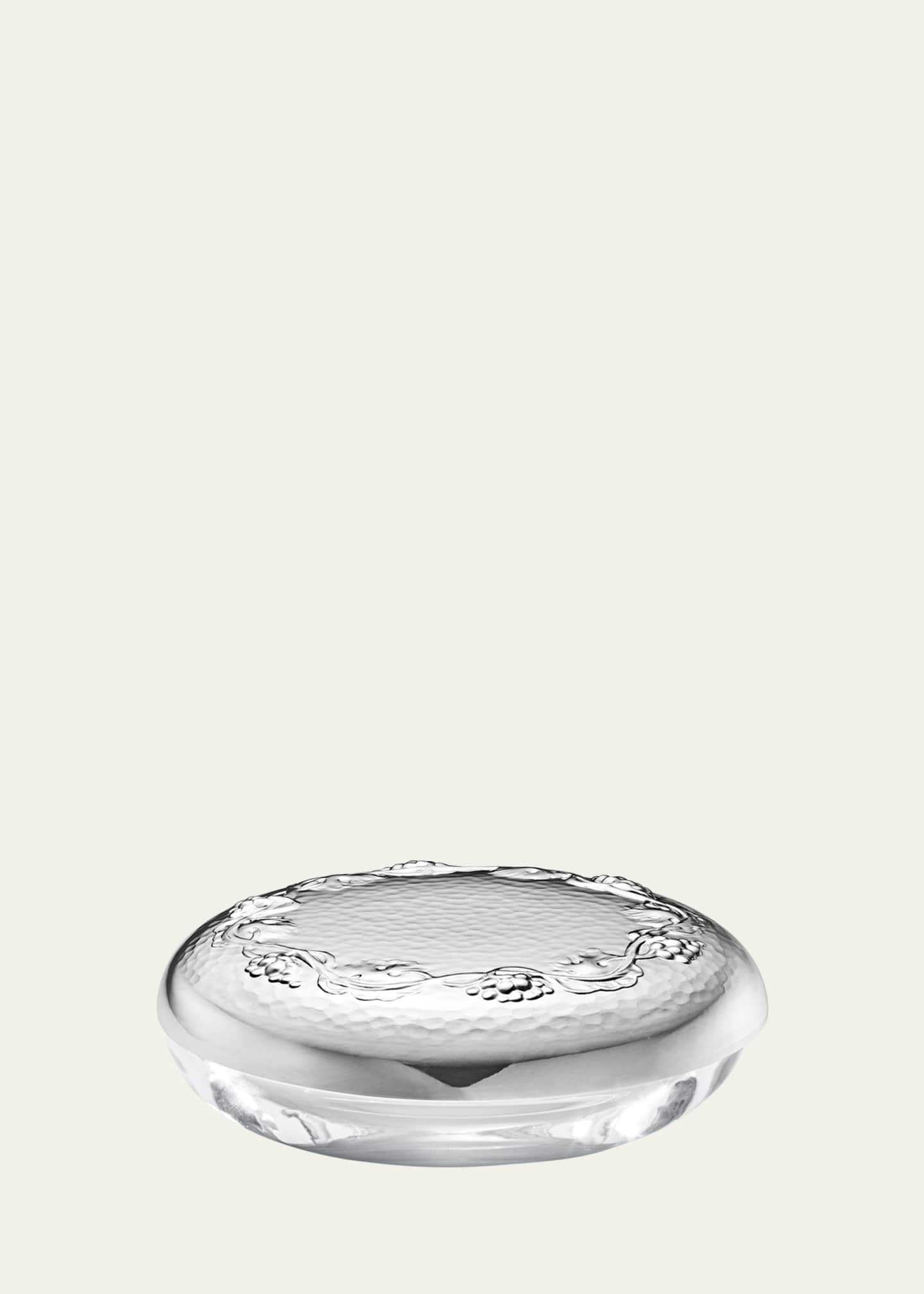 Georg Jensen Grape Small Sterling Silver & Crystal Box 394 Image 1 of 2