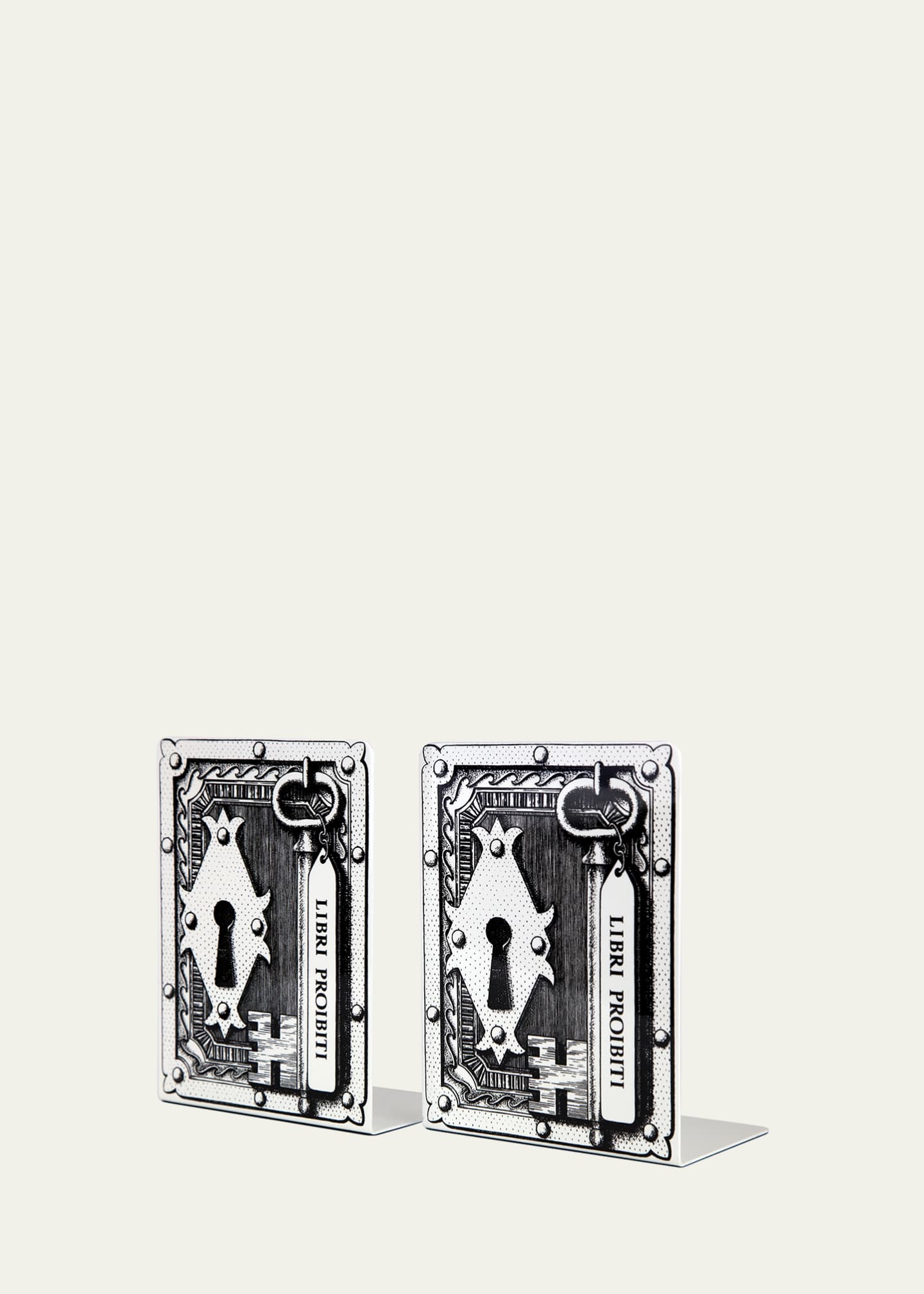 Fornasetti Libri Proibiti Bookends
