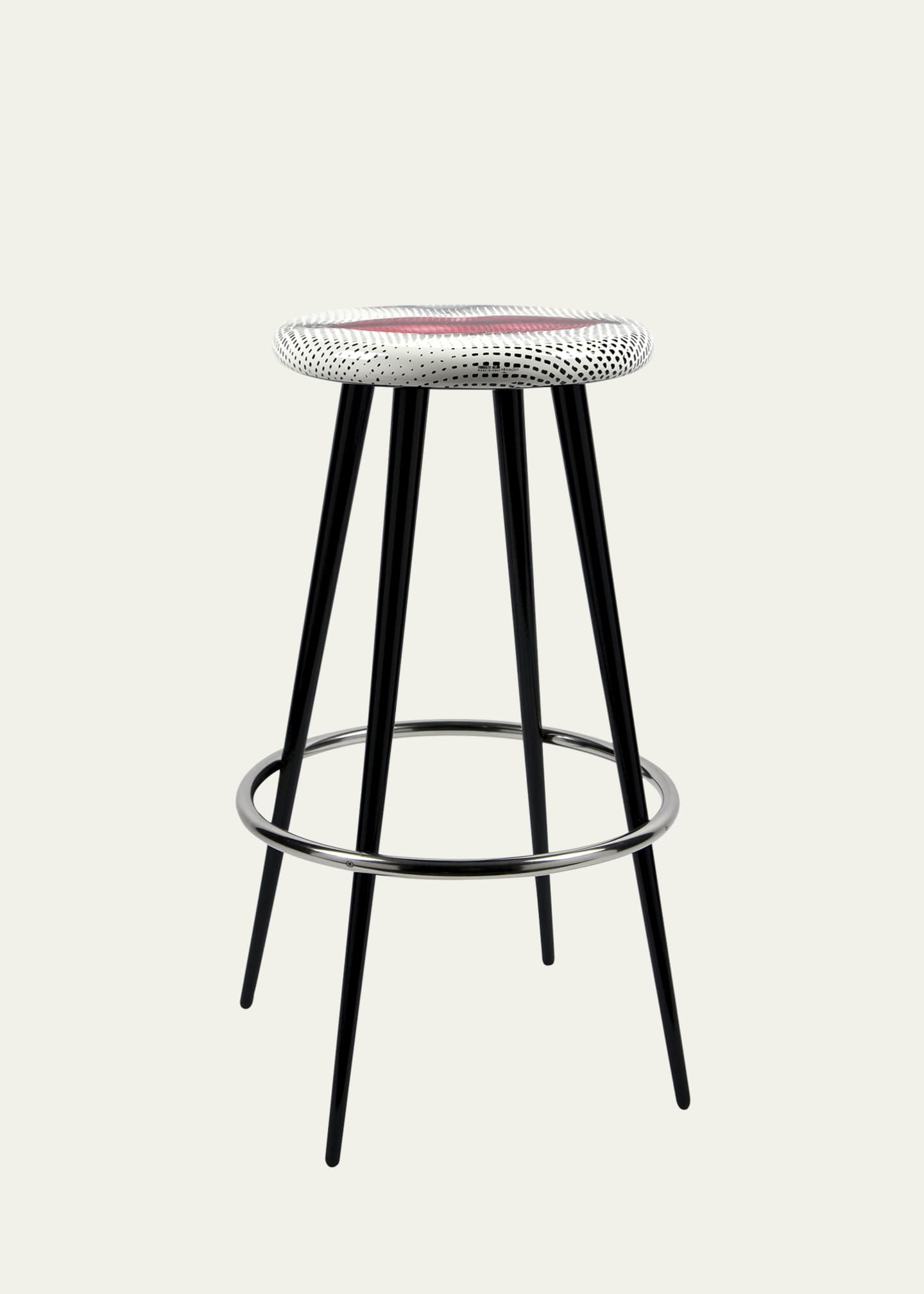 Fornasetti Bocca Bar Stool - 31" Image 1 of 2