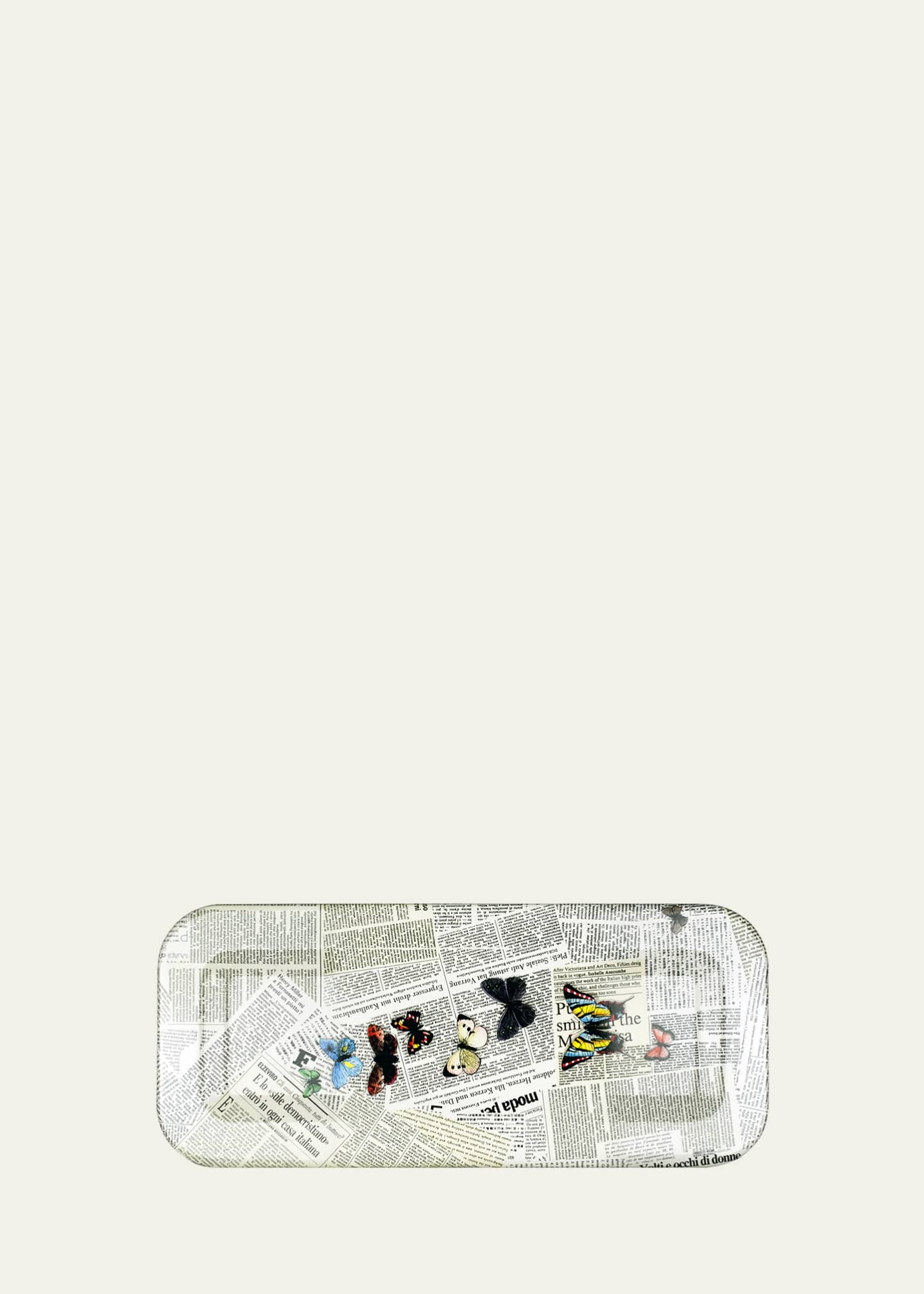 Fornasetti Ultime Notizie Colour Tray, 25" x 60"