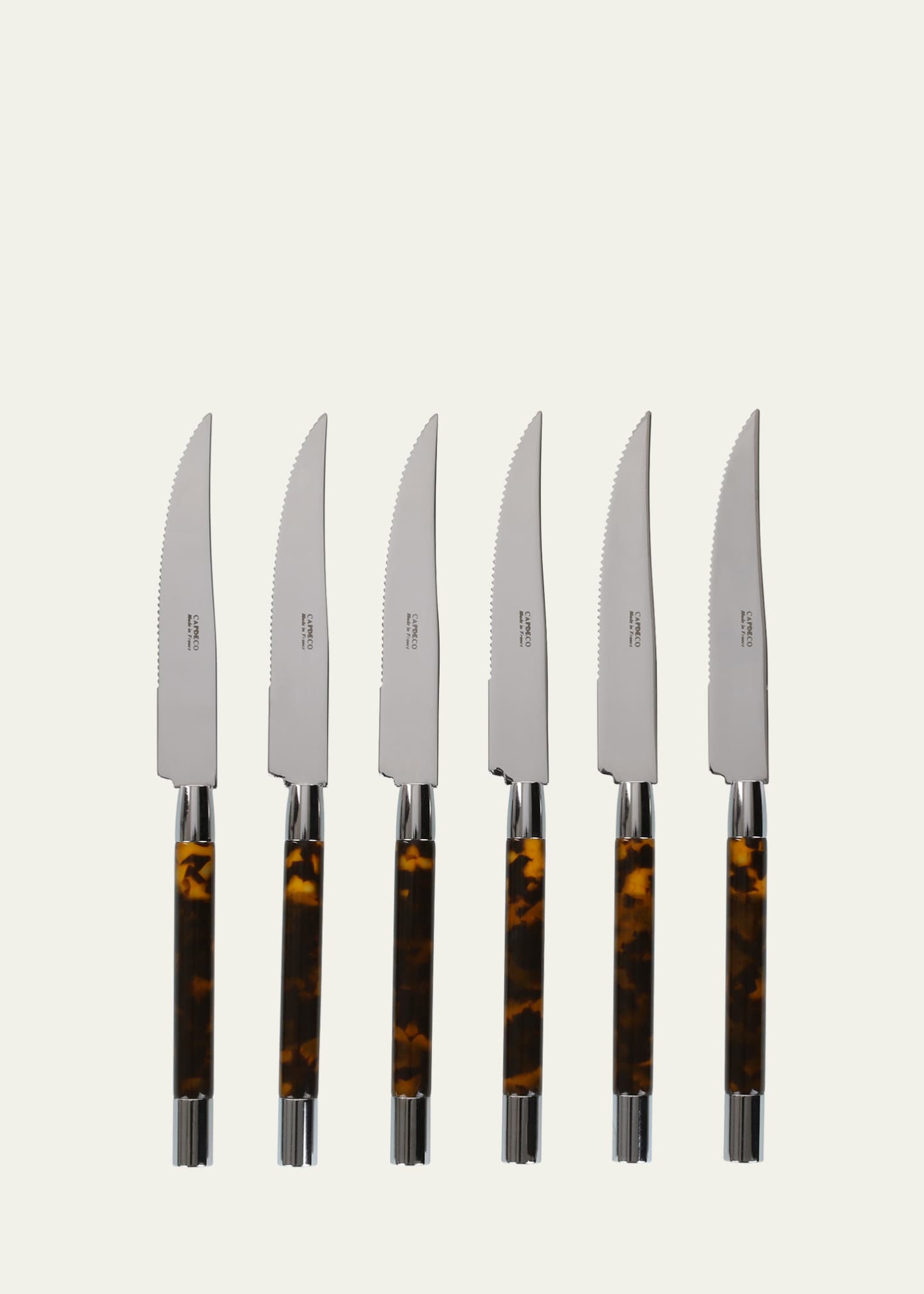 Conty 6-Piece Steak Knives, Tortoise