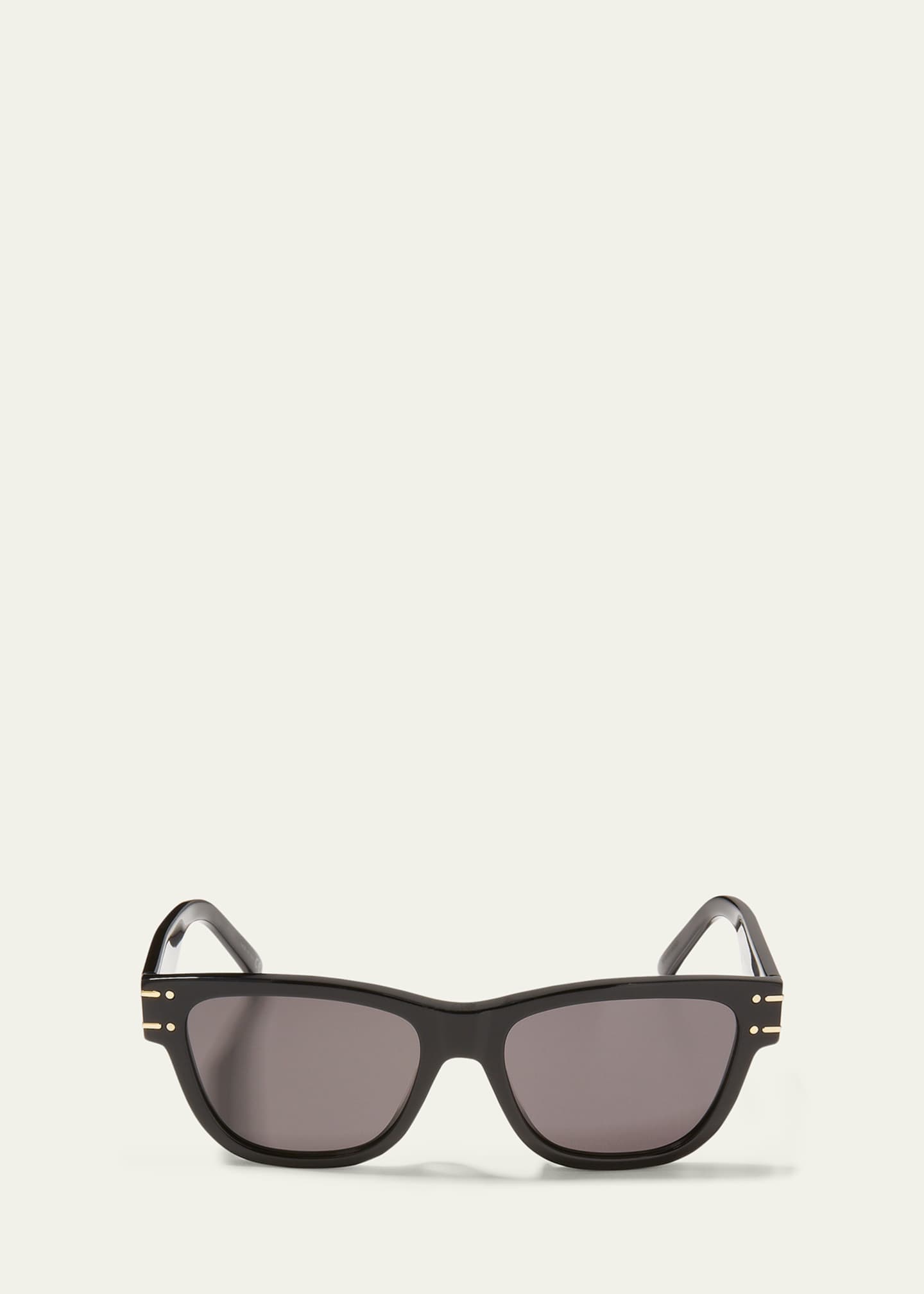 Dior Men's Diorsignature S6U Rectangle Acetate Logo Sunglasses ...