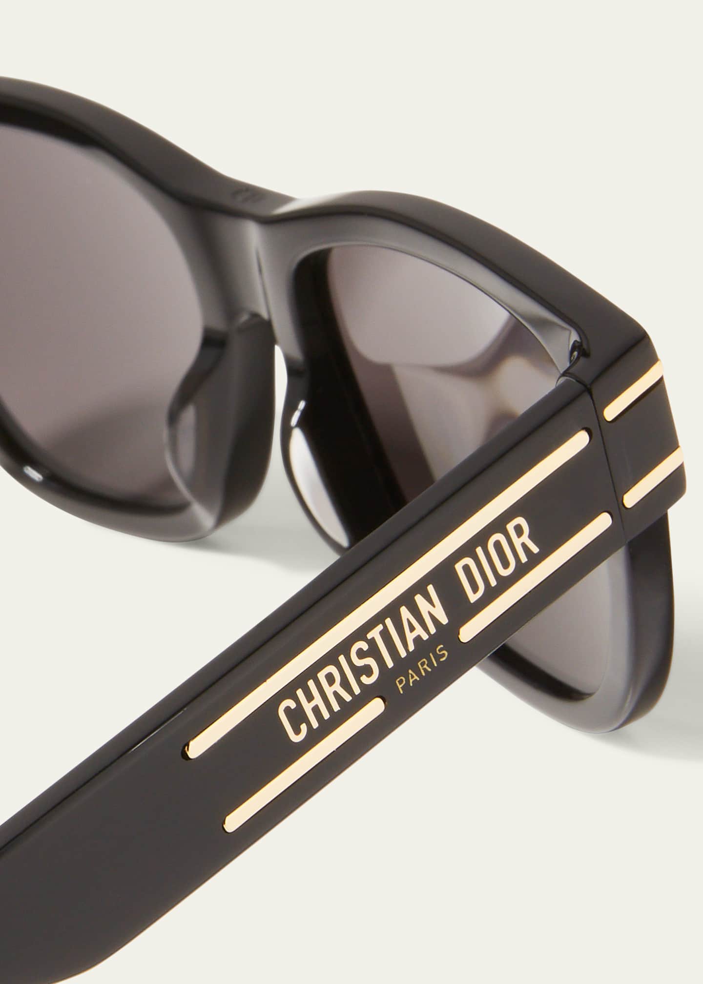 Dior Men's Diorsignature S6U Rectangle Acetate Logo Sunglasses