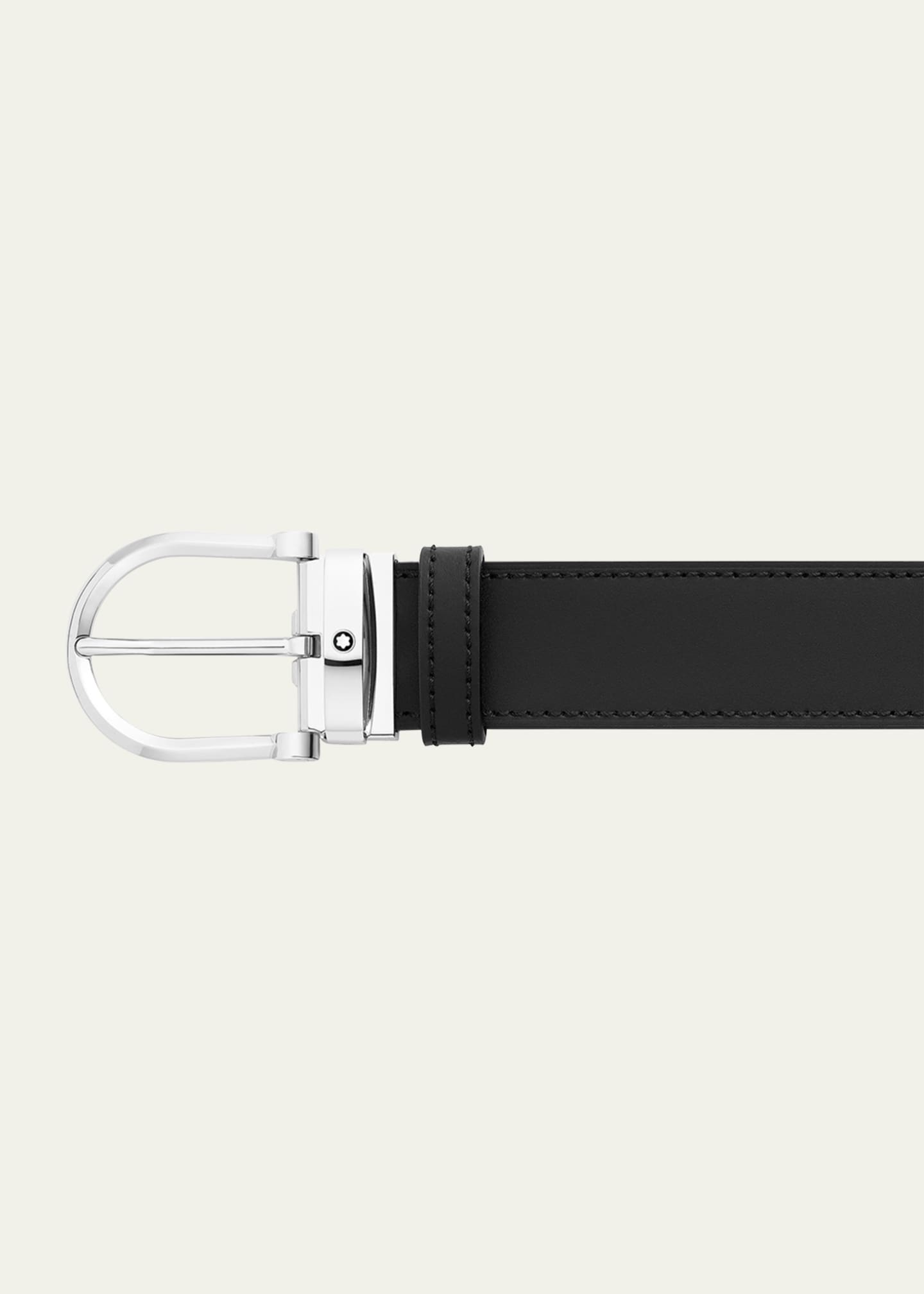 Montblanc Men's Leather Buckle Belt Image 2 of 3