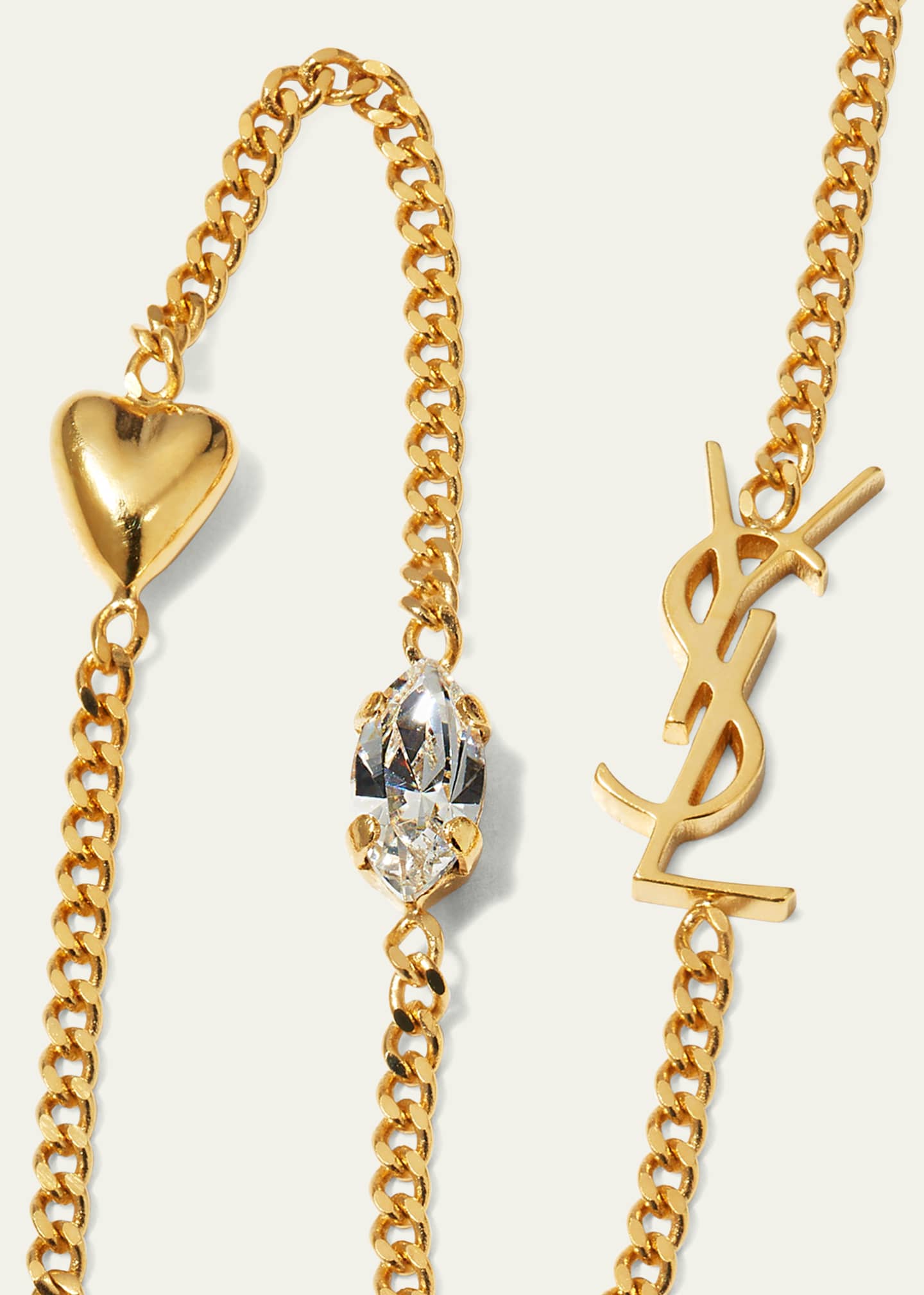 Saint Laurent Opyum Heart Charm Bracelet Bergdorf Goodman