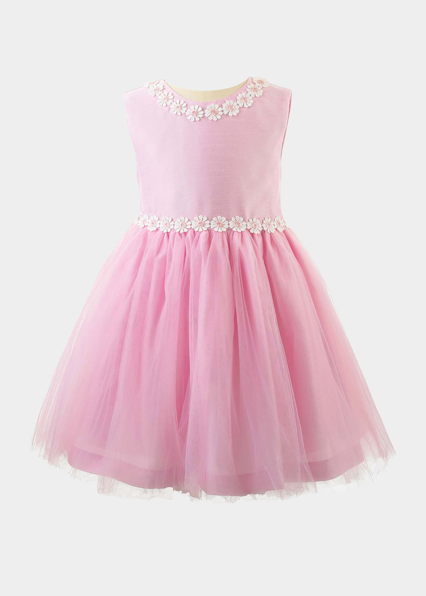 Rachel Riley Girl's Daisy Applique Tulle Dress, Size 3T-10 - Bergdorf ...